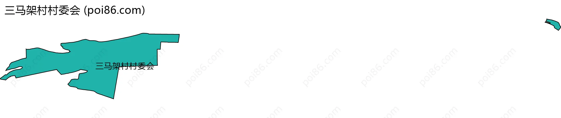 三马架村村委会边界地图