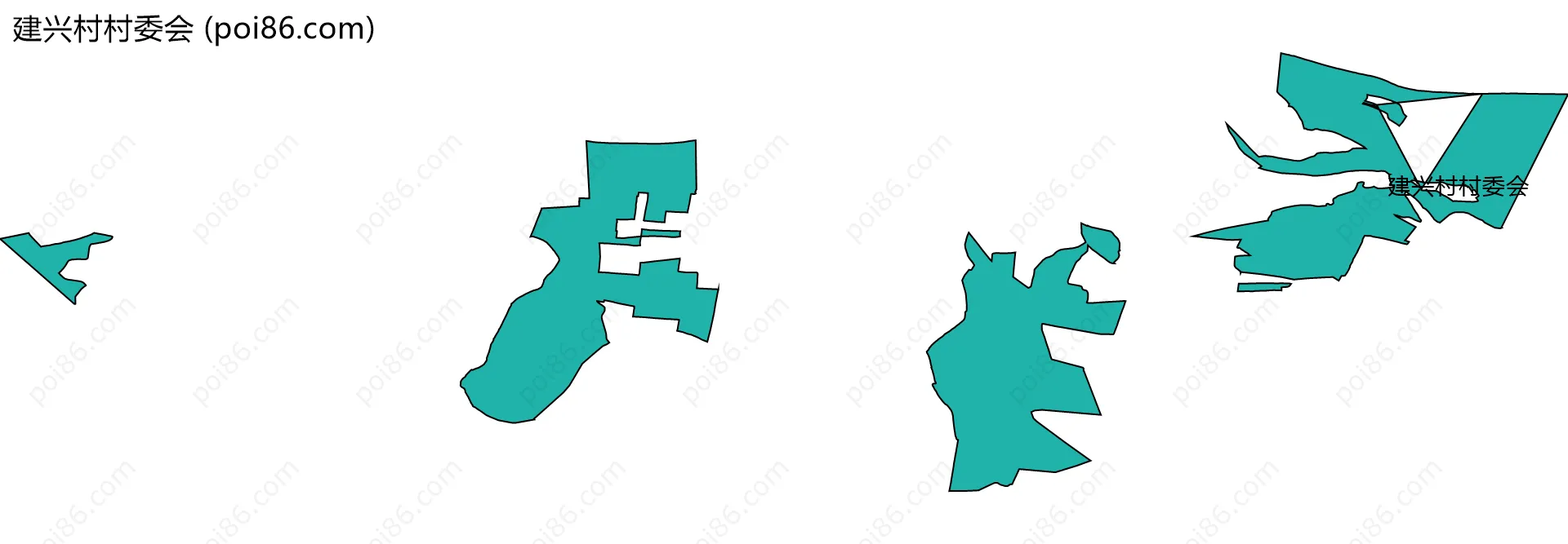建兴村村委会边界地图
