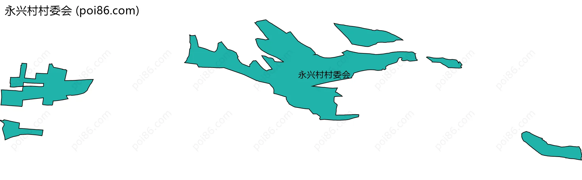 永兴村村委会边界地图