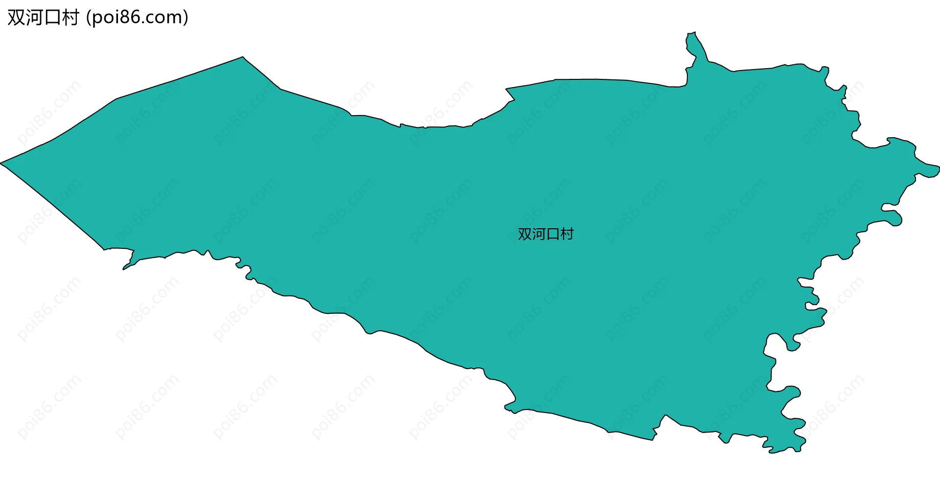 双河口村边界地图