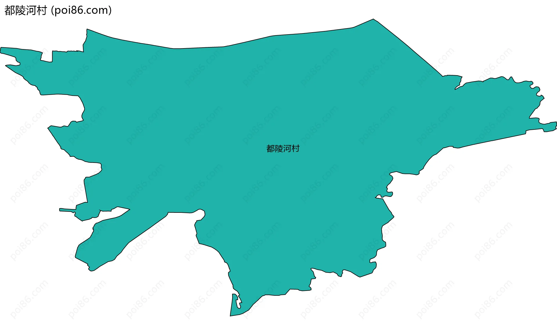 都陵河村边界地图