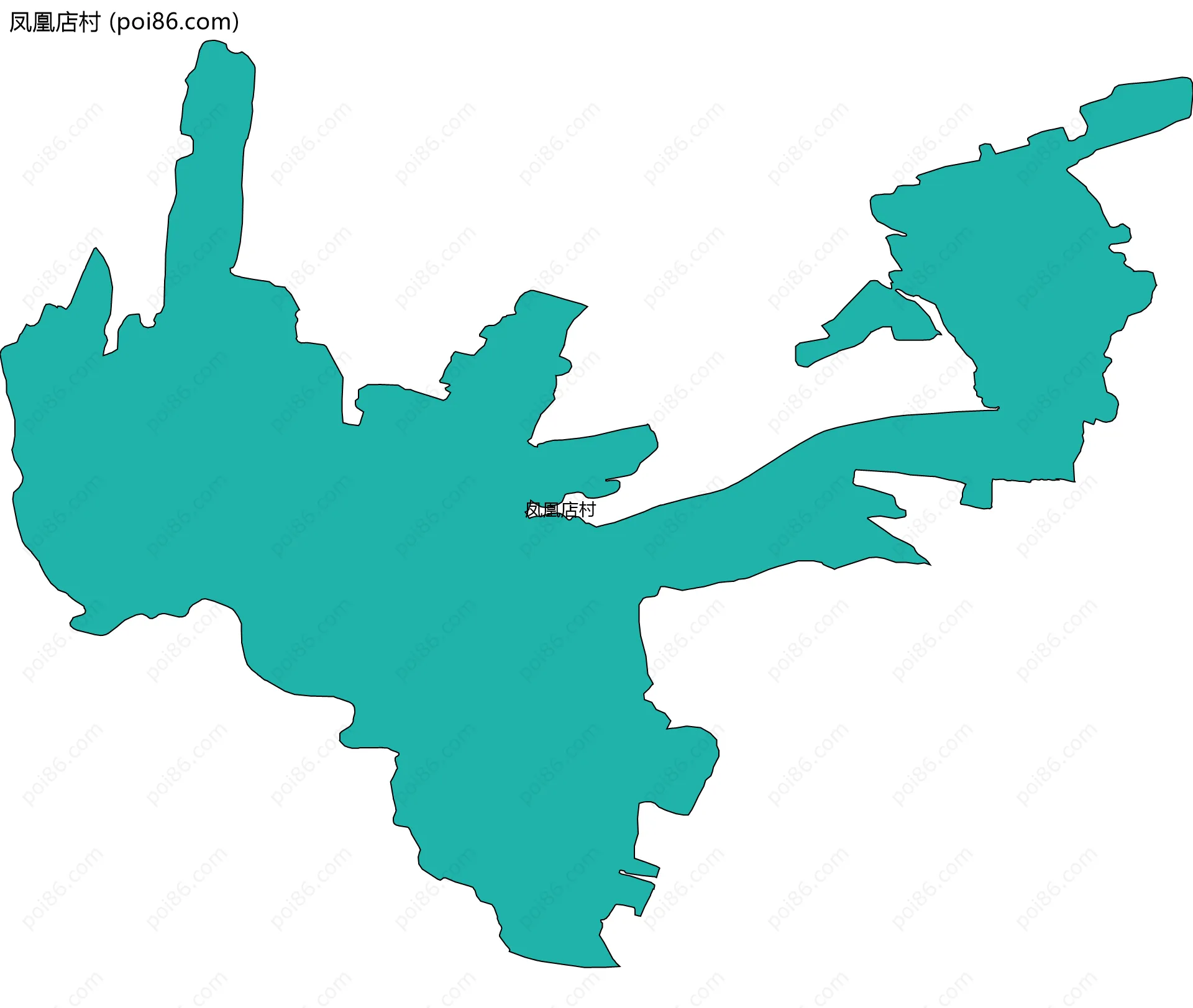 凤凰店村边界地图