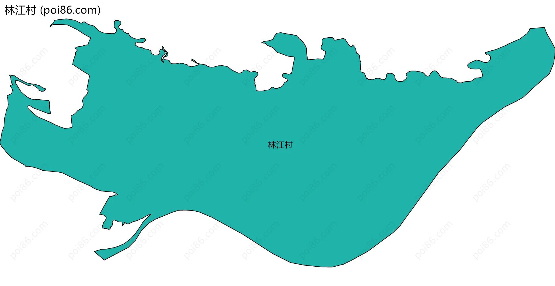 林江村边界地图