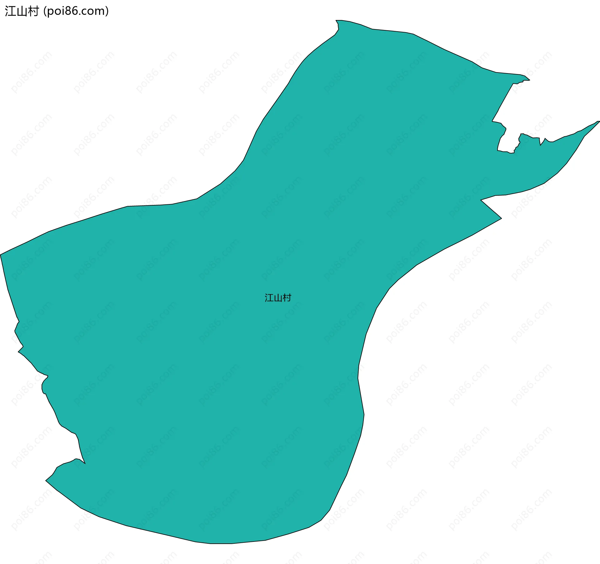 江山村边界地图
