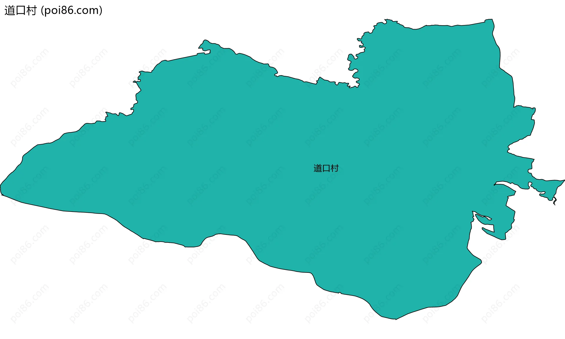 道口村边界地图