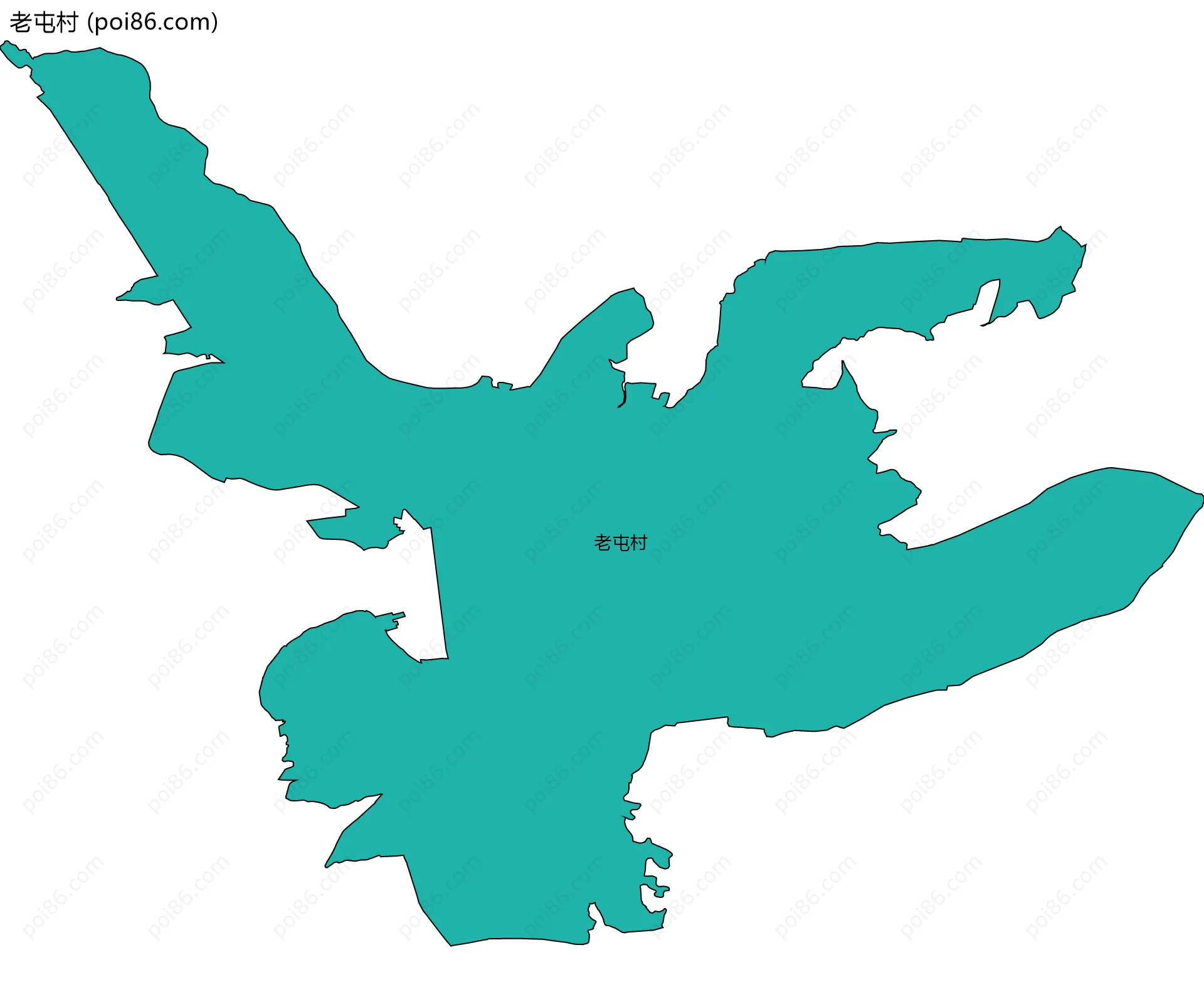 老屯村边界地图