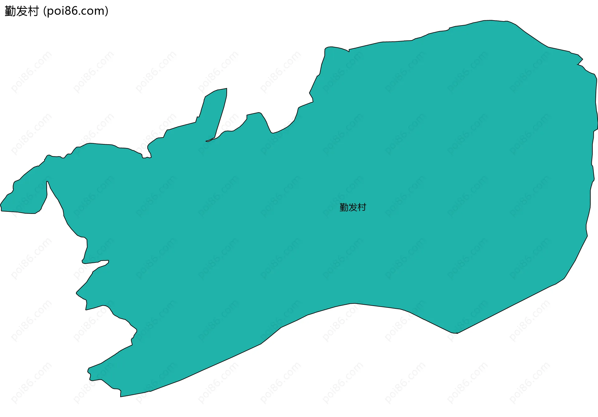 勤发村边界地图