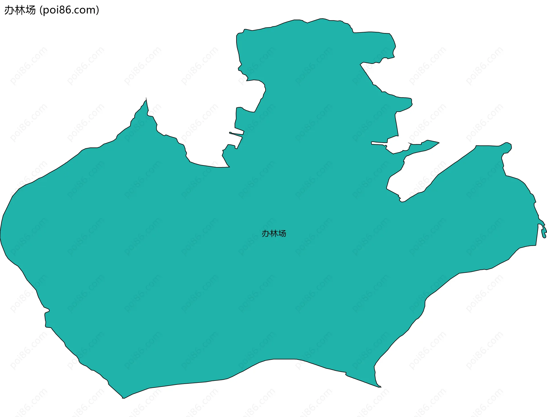 办林场边界地图