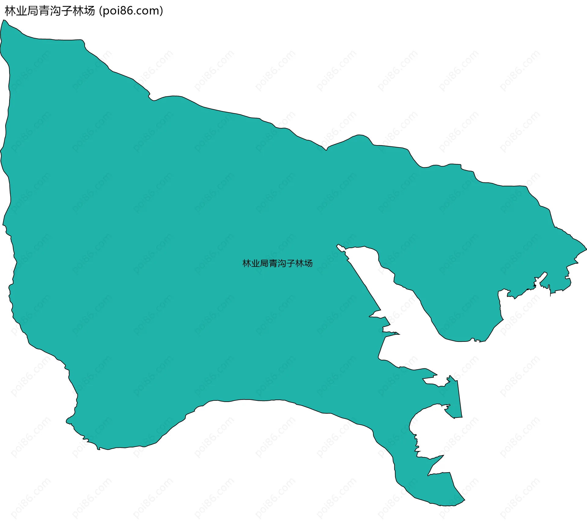 林业局青沟子林场边界地图