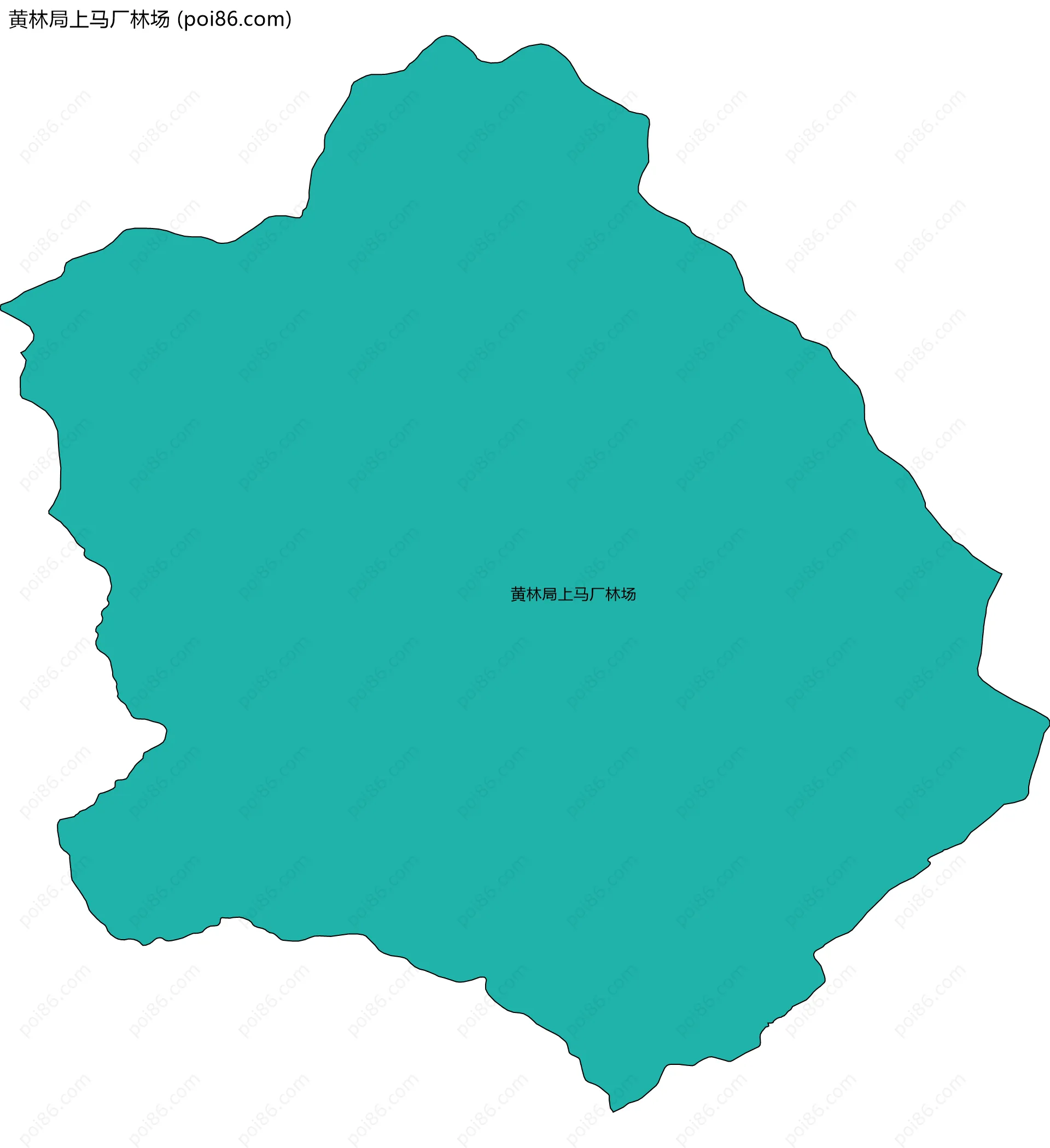 黄林局上马厂林场边界地图