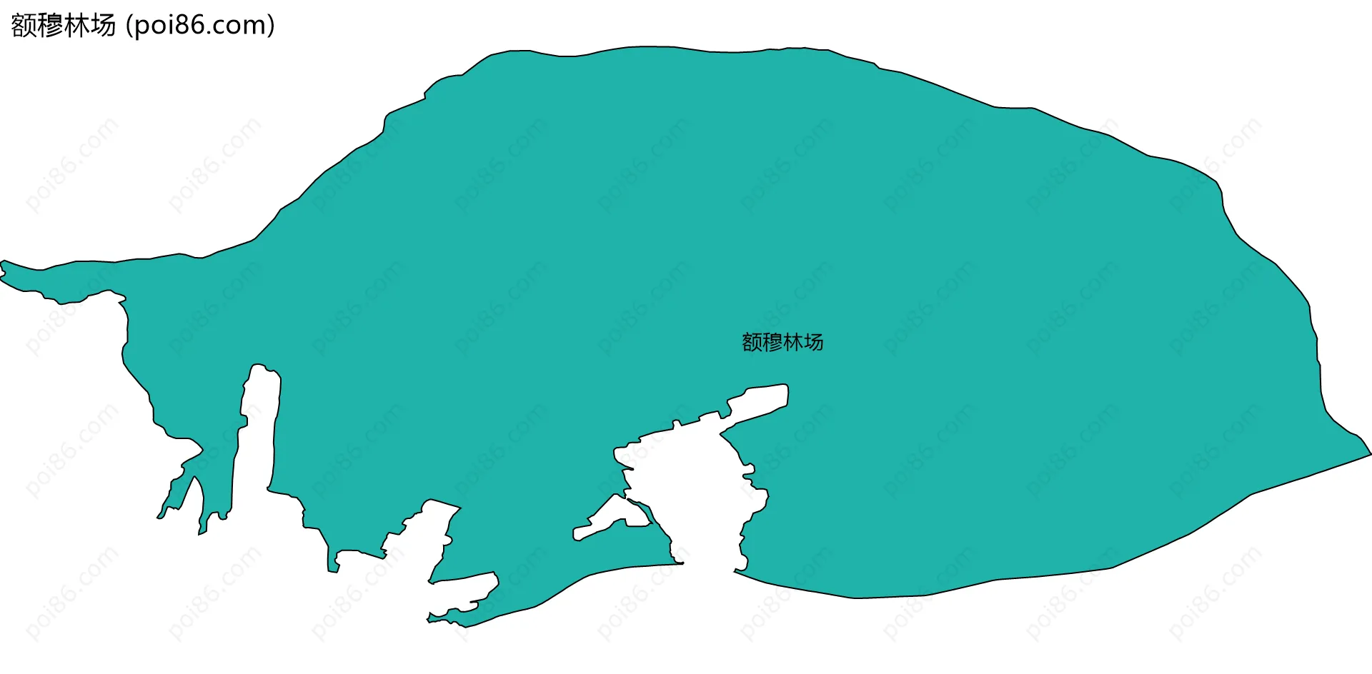 额穆林场边界地图