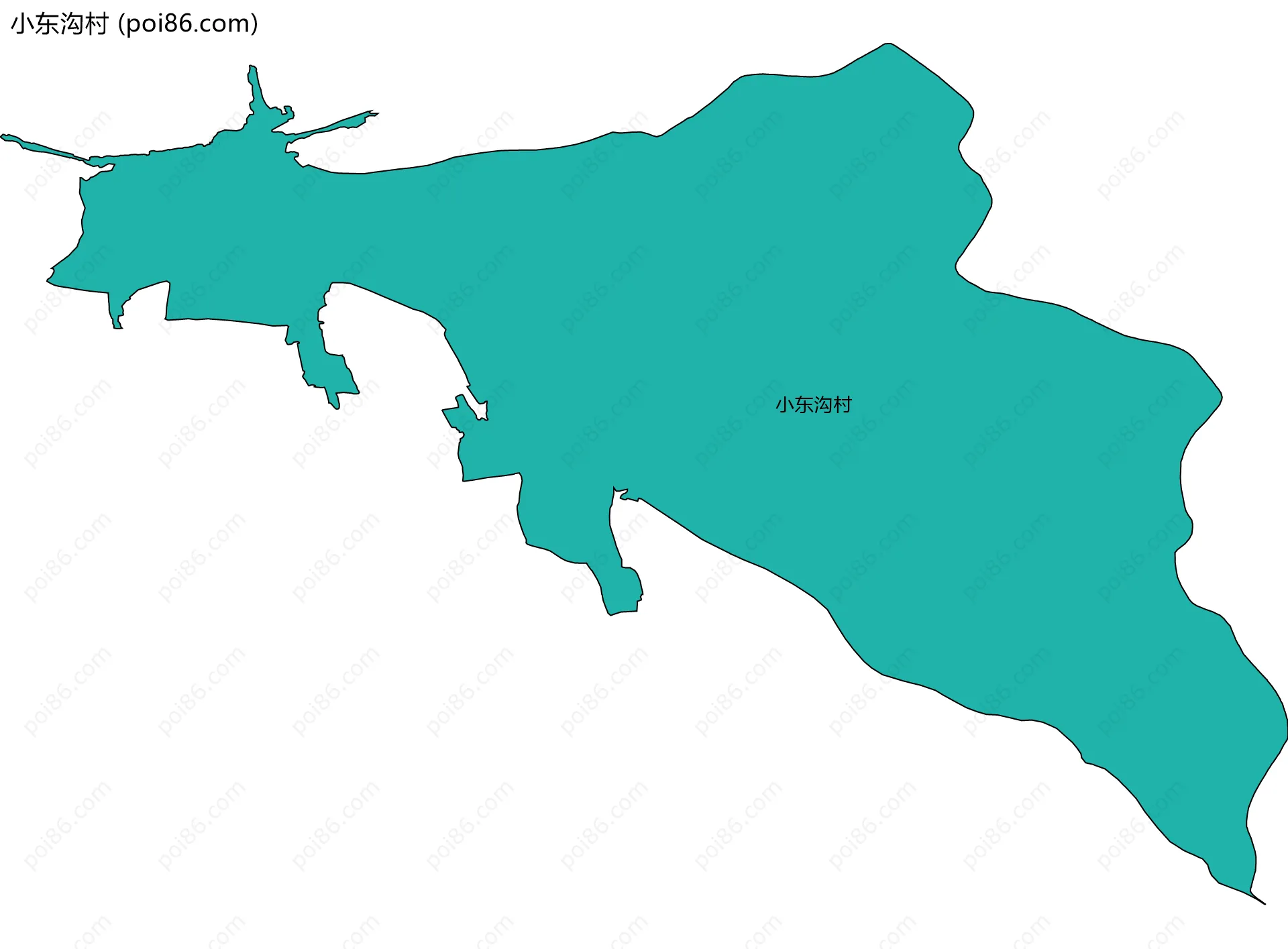 小东沟村边界地图