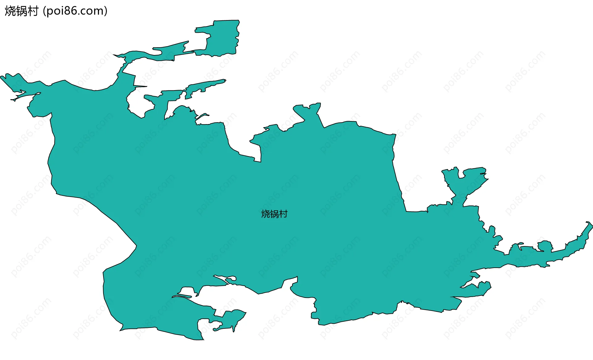 烧锅村边界地图