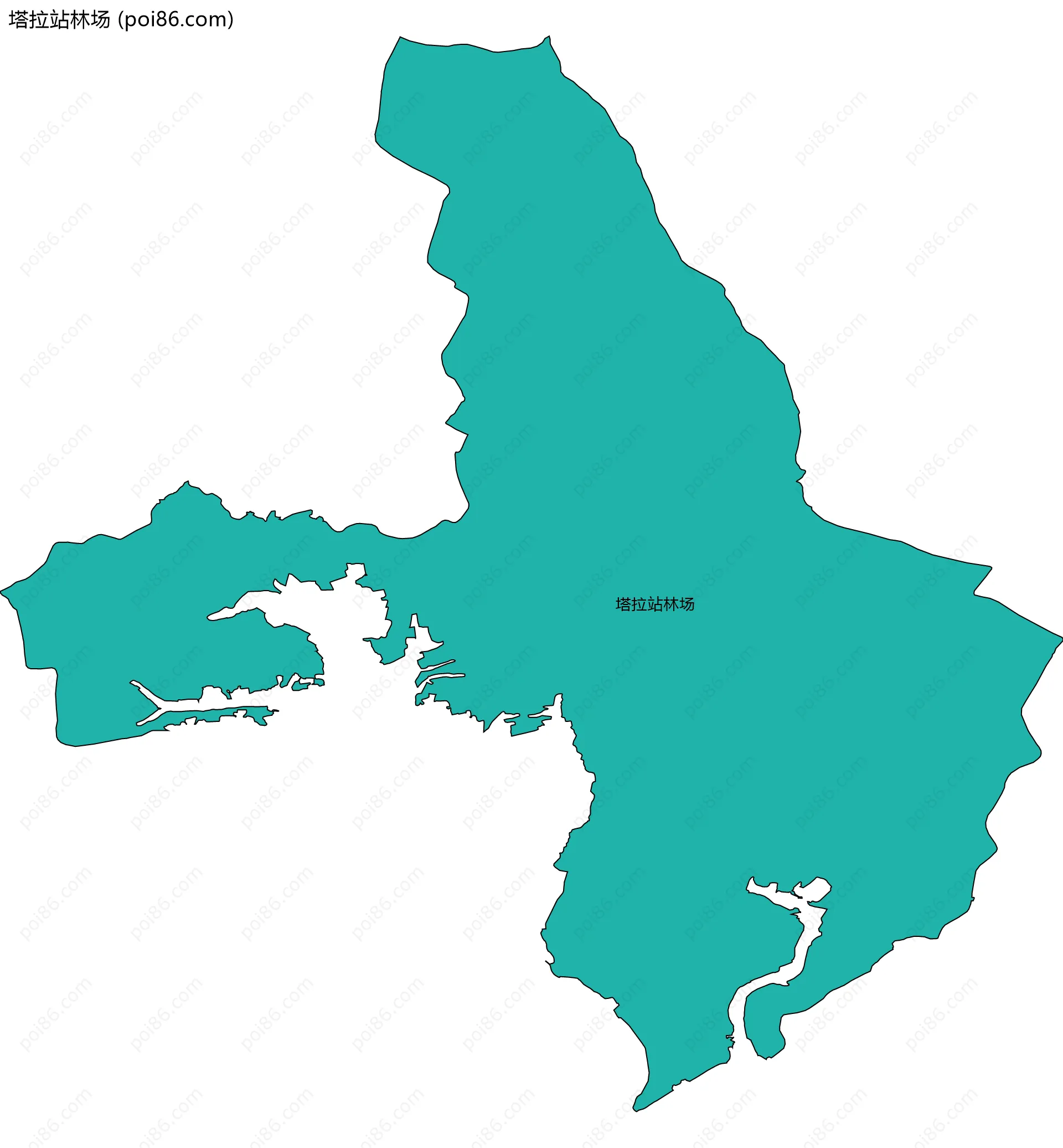 塔拉站林场边界地图