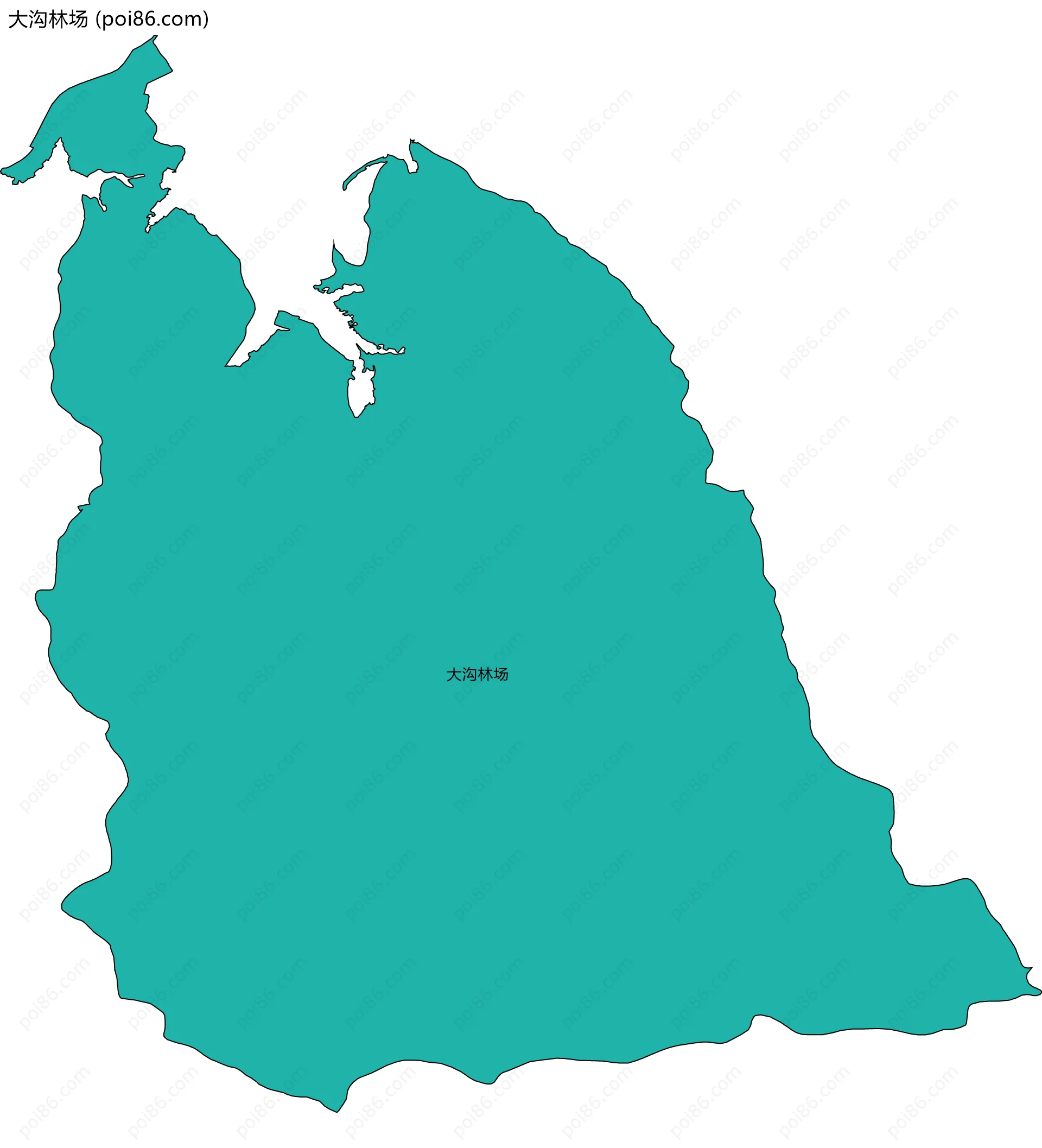 大沟林场边界地图