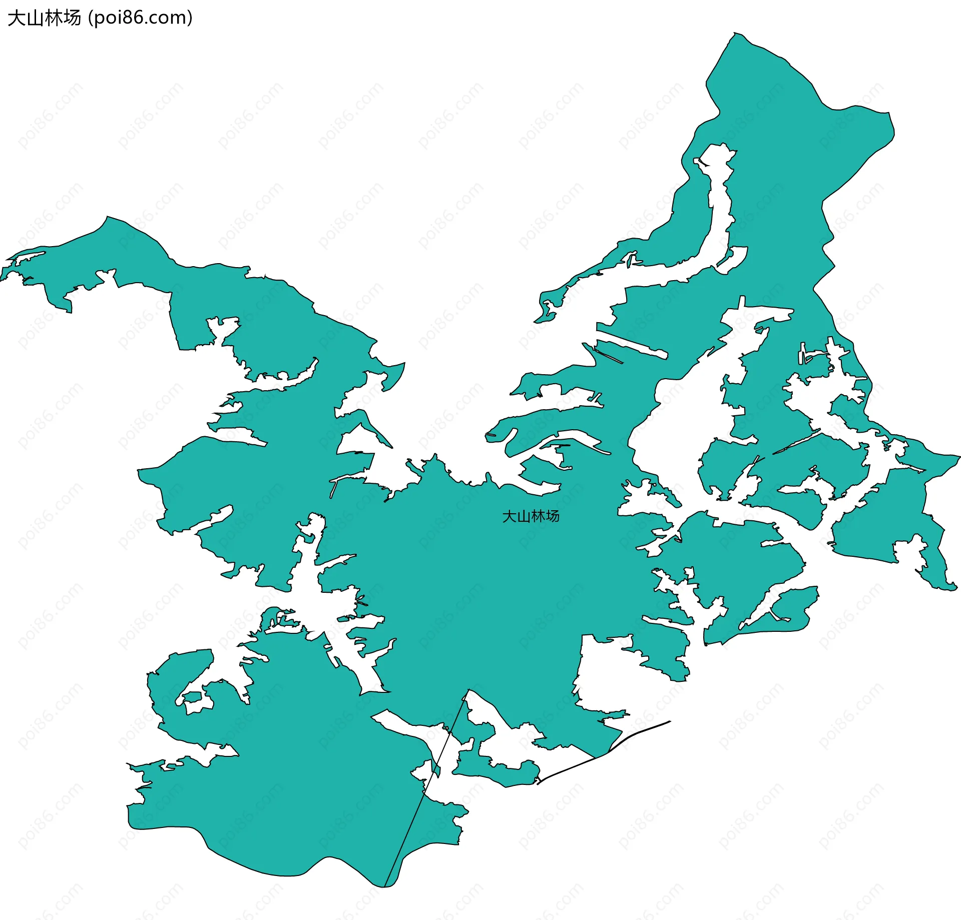 大山林场边界地图