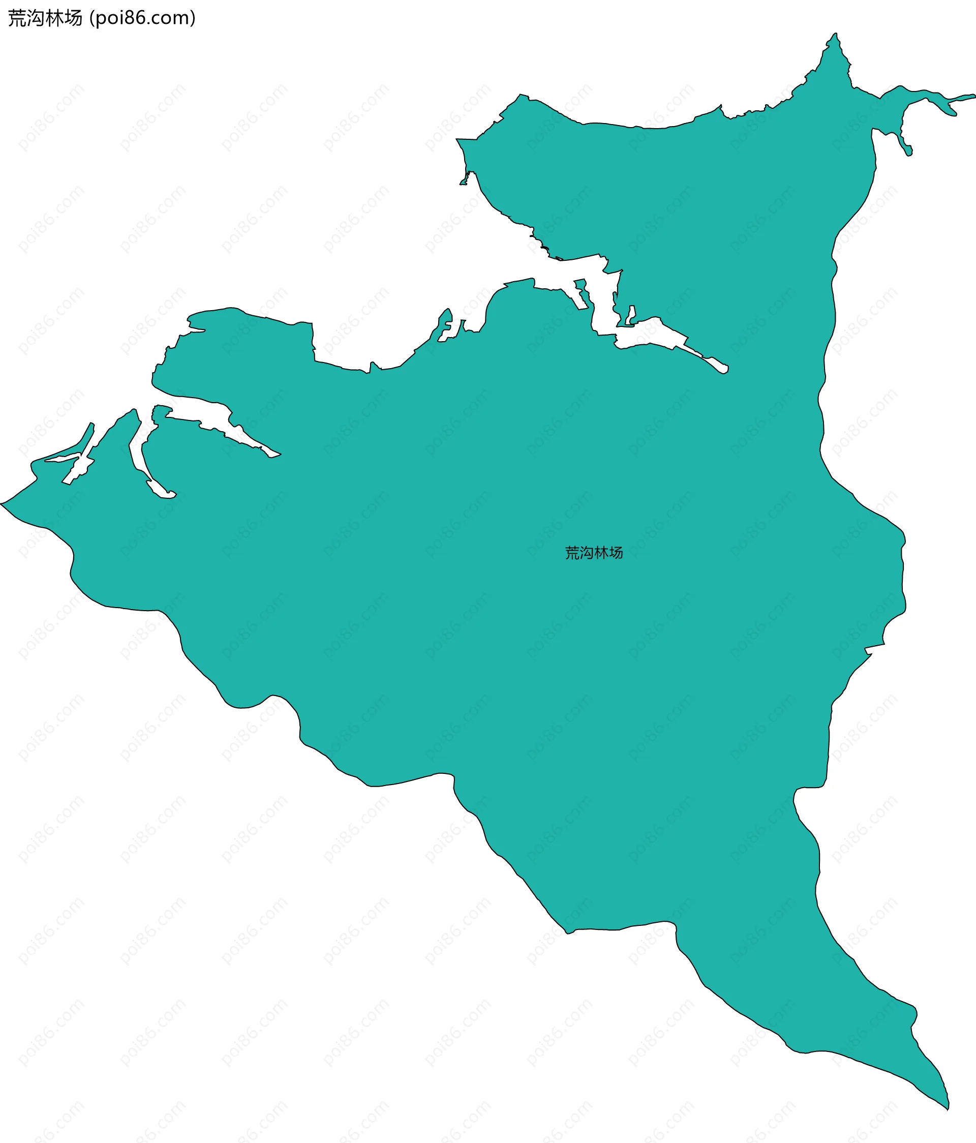 荒沟林场边界地图