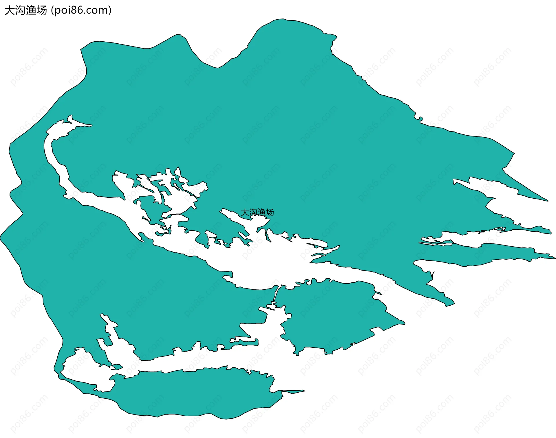 大沟渔场边界地图