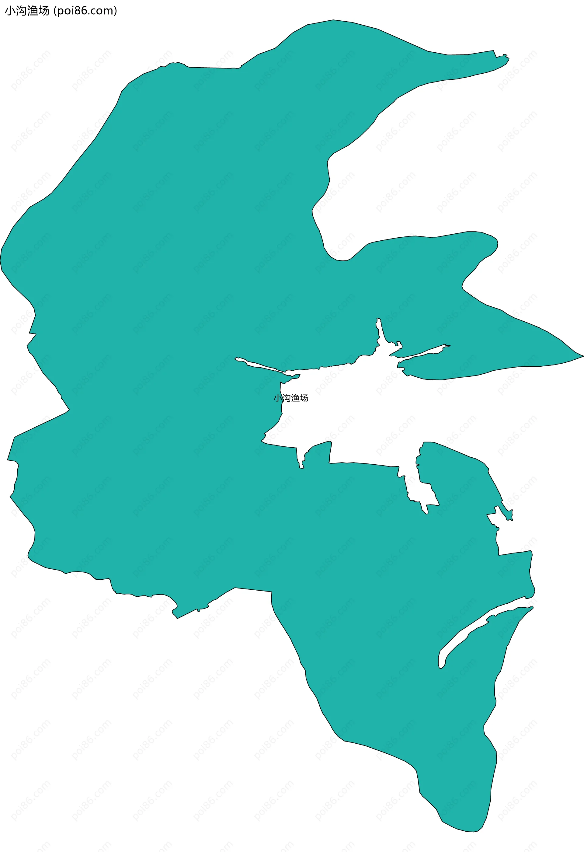 小沟渔场边界地图