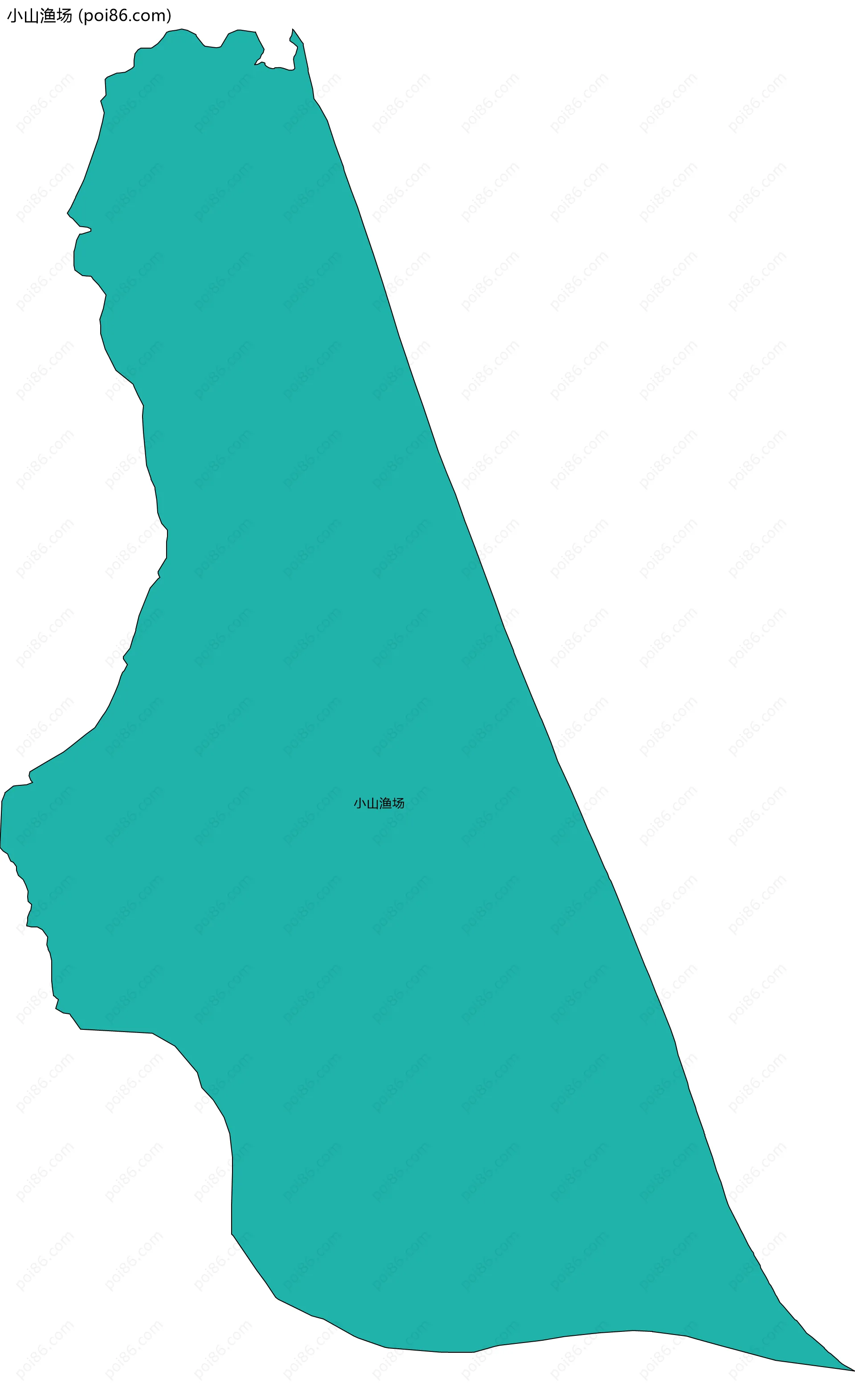 小山渔场边界地图