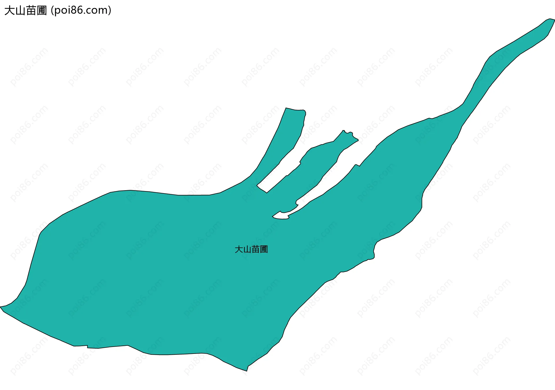 大山苗圃边界地图