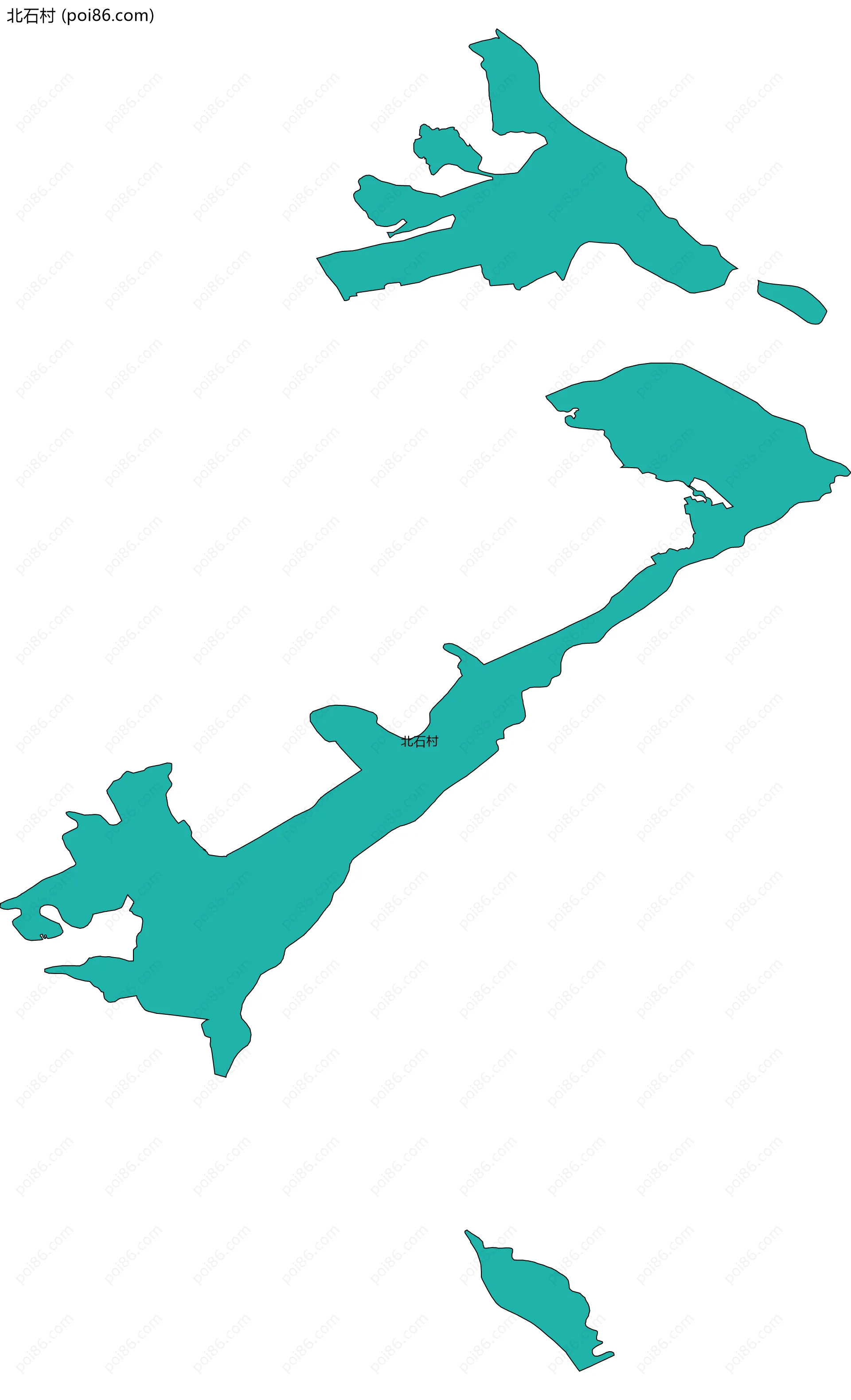 北石村边界地图