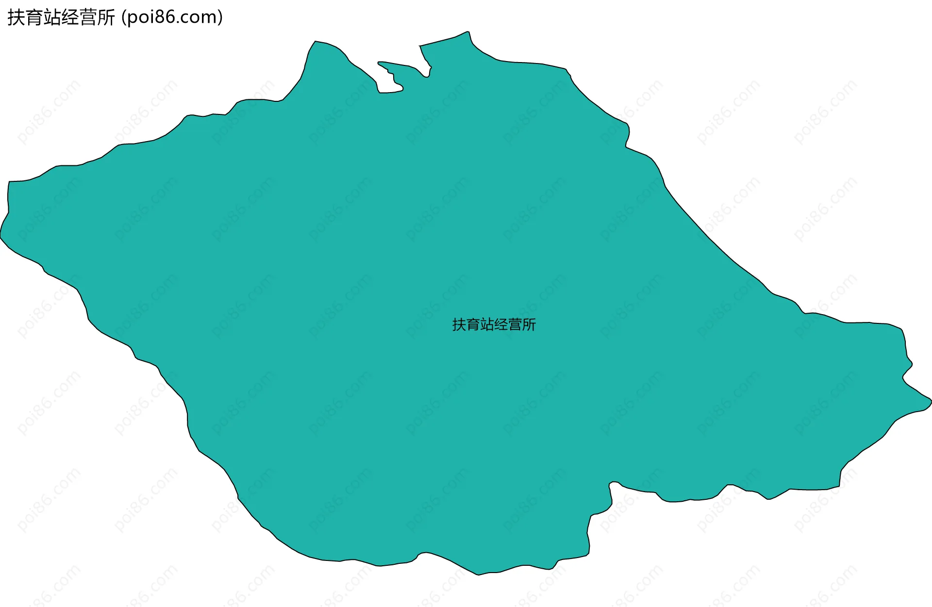 扶育站经营所边界地图