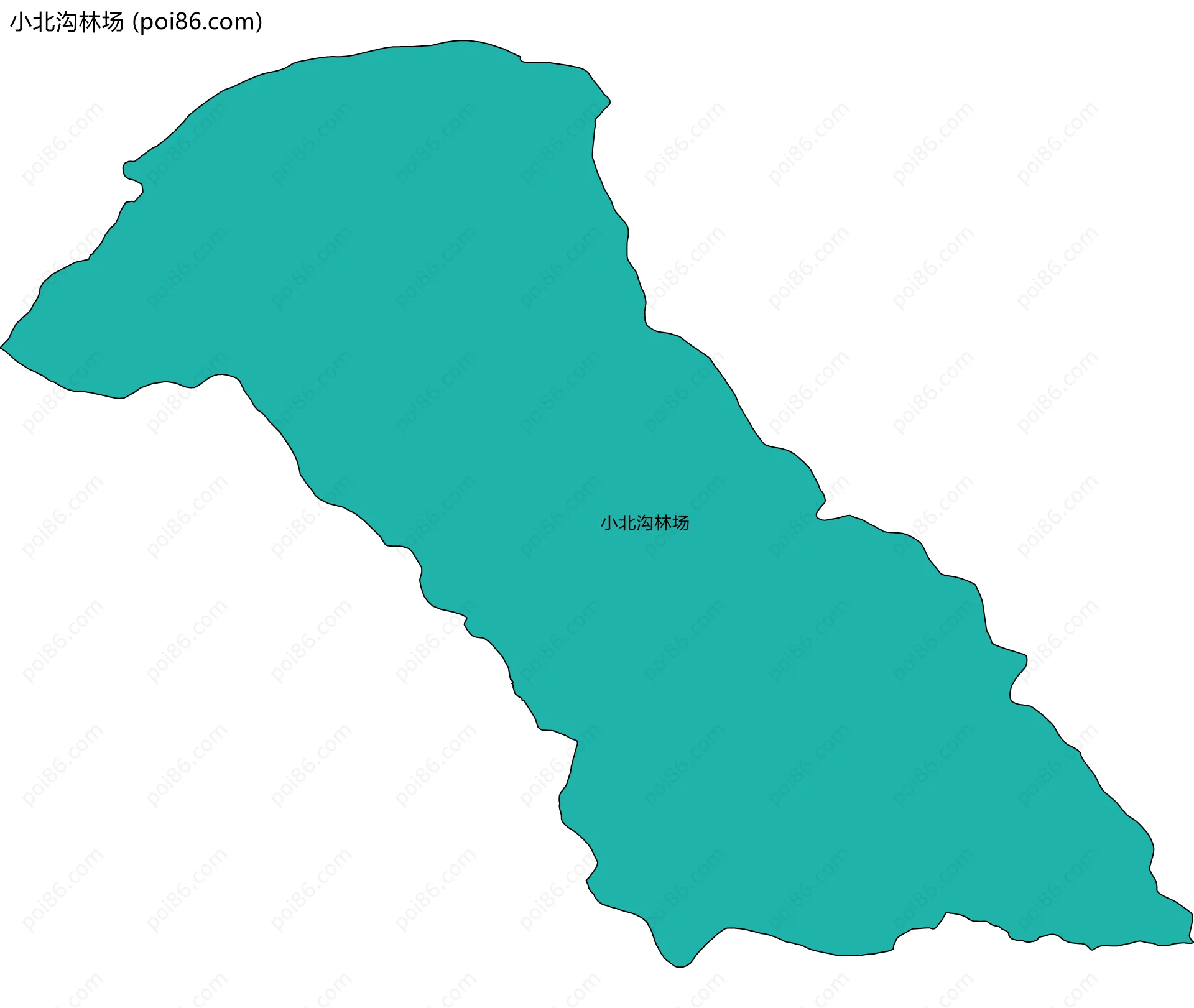 小北沟林场边界地图