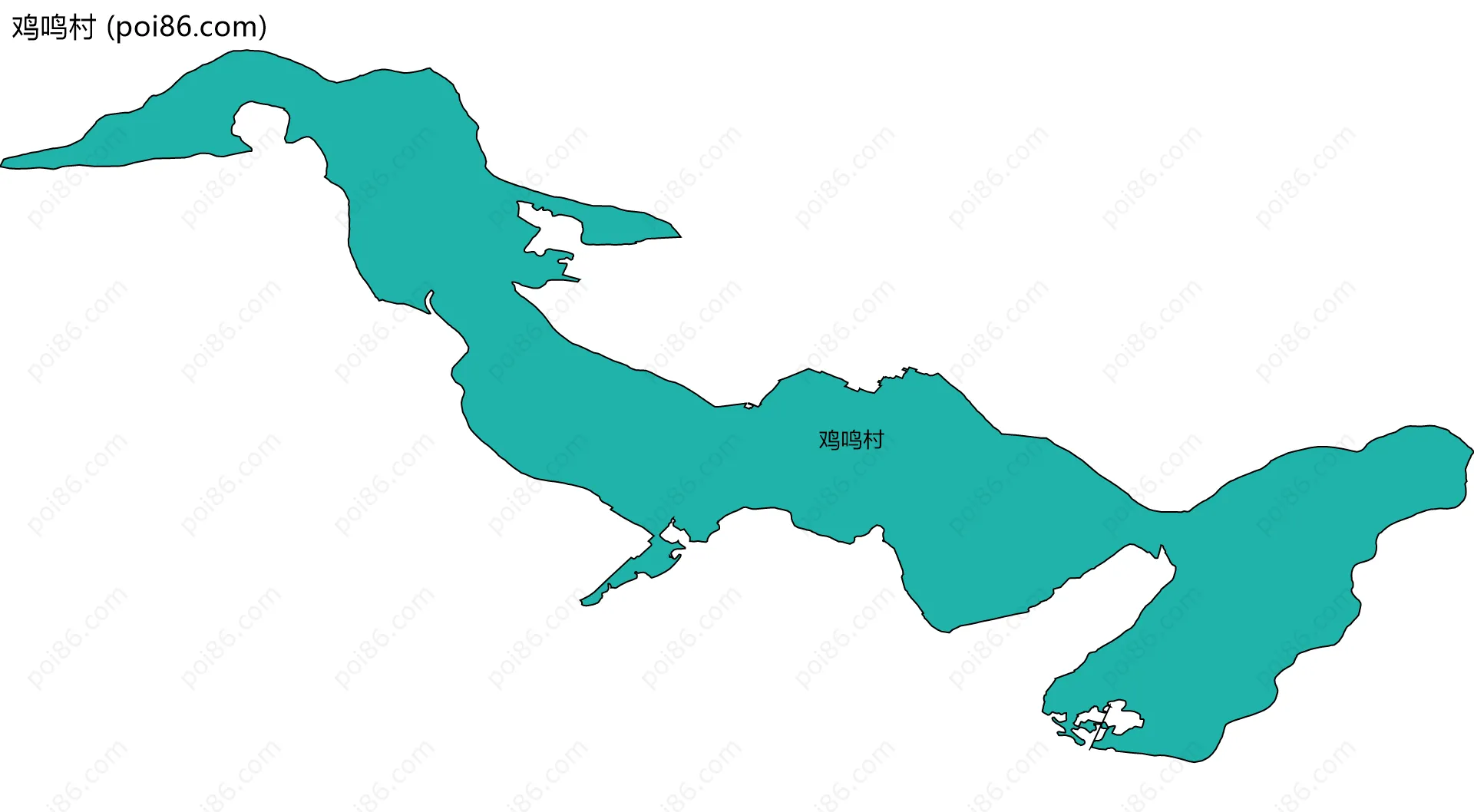 鸡鸣村边界地图