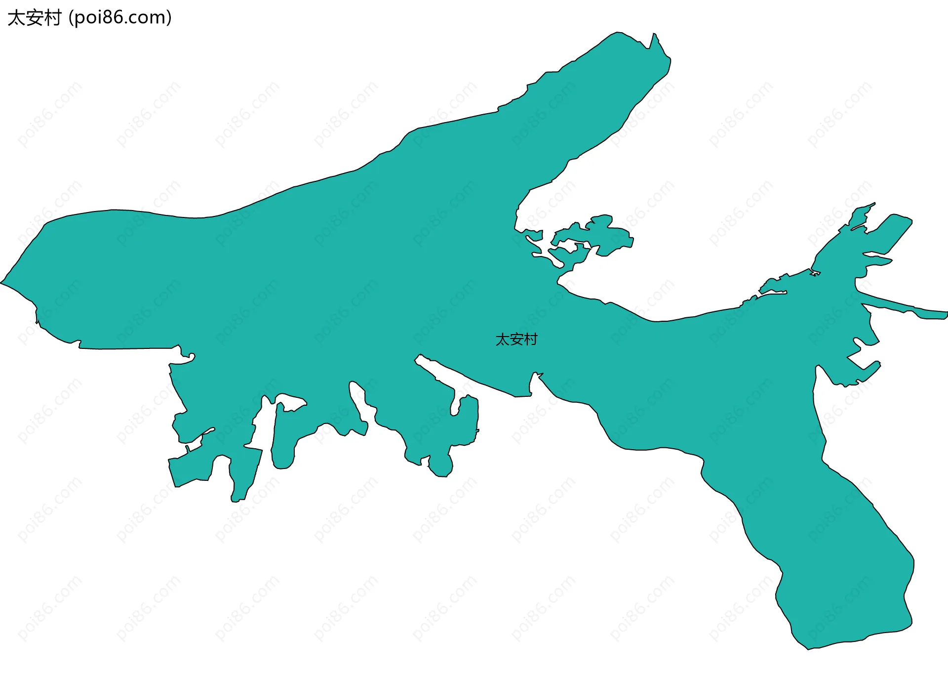 太安村边界地图