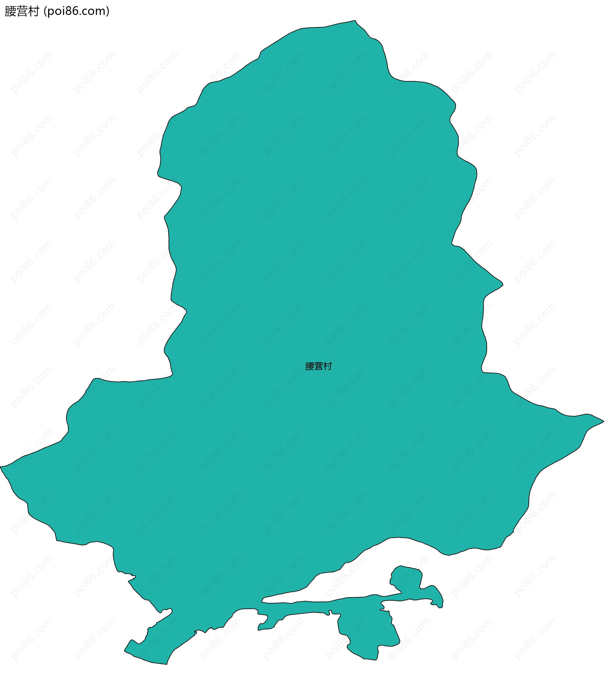 腰营村边界地图