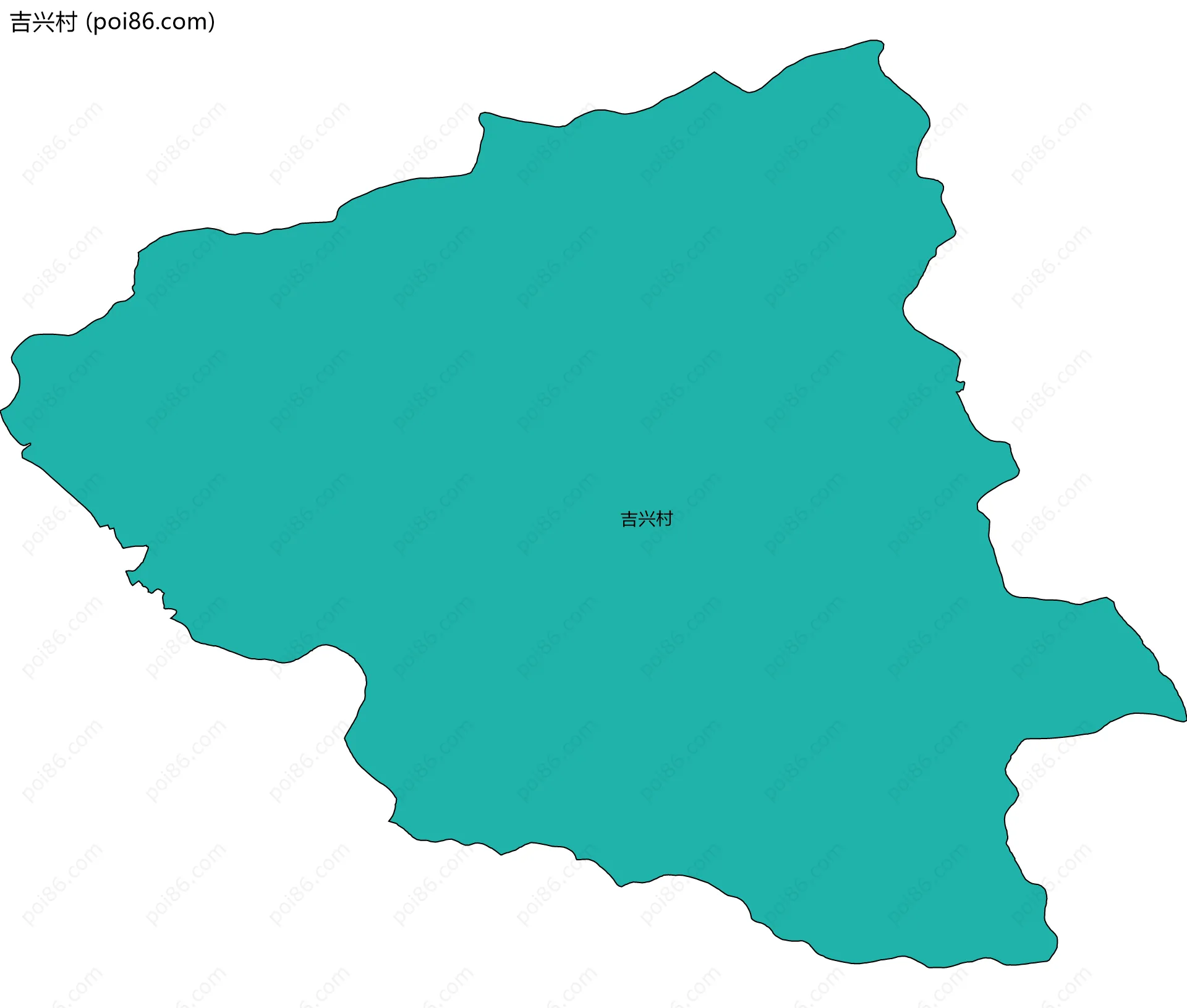 吉兴村边界地图