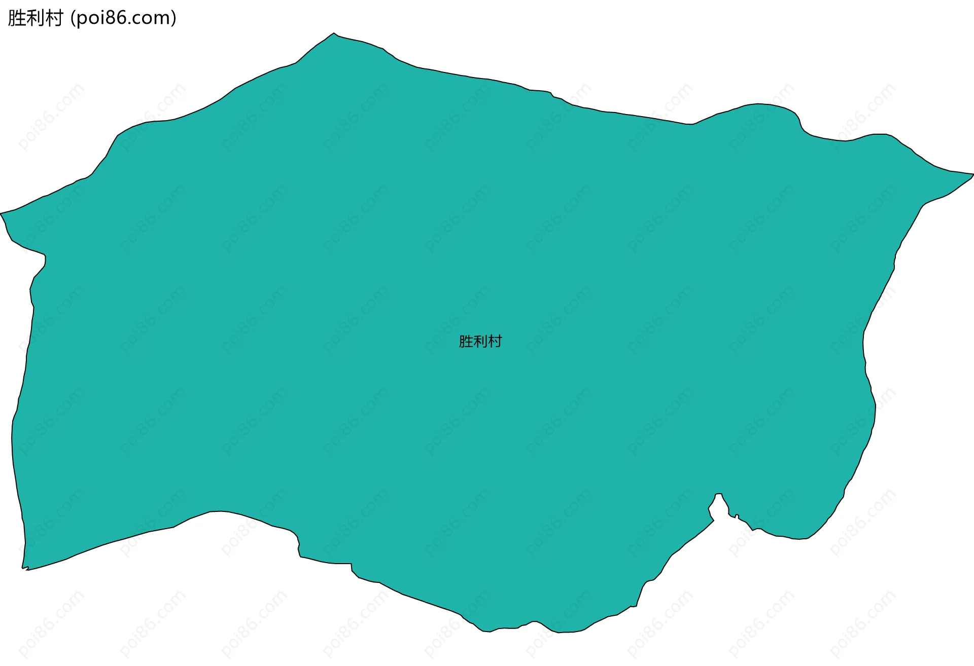 胜利村边界地图