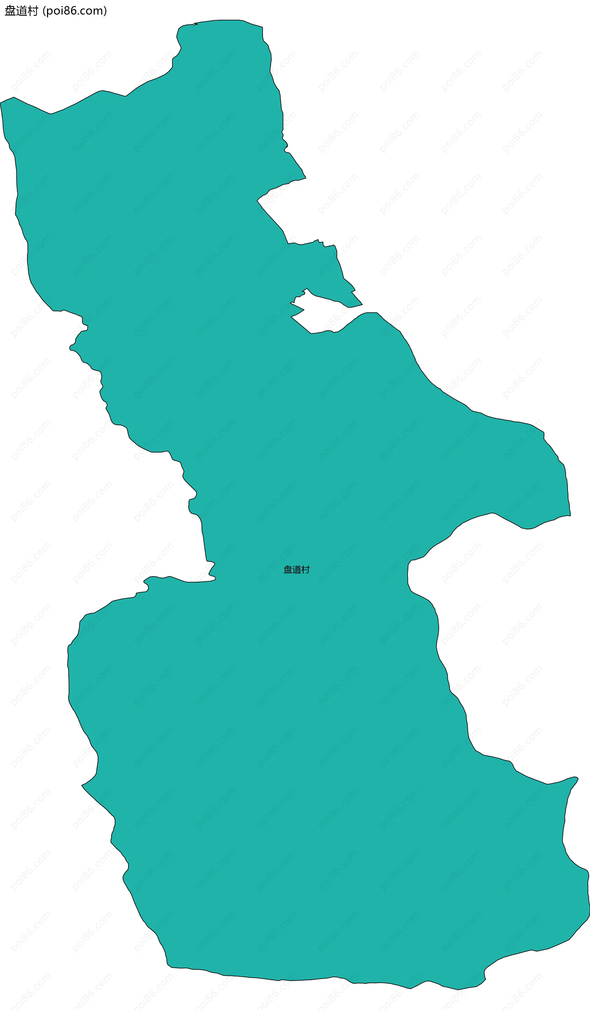 盘道村边界地图