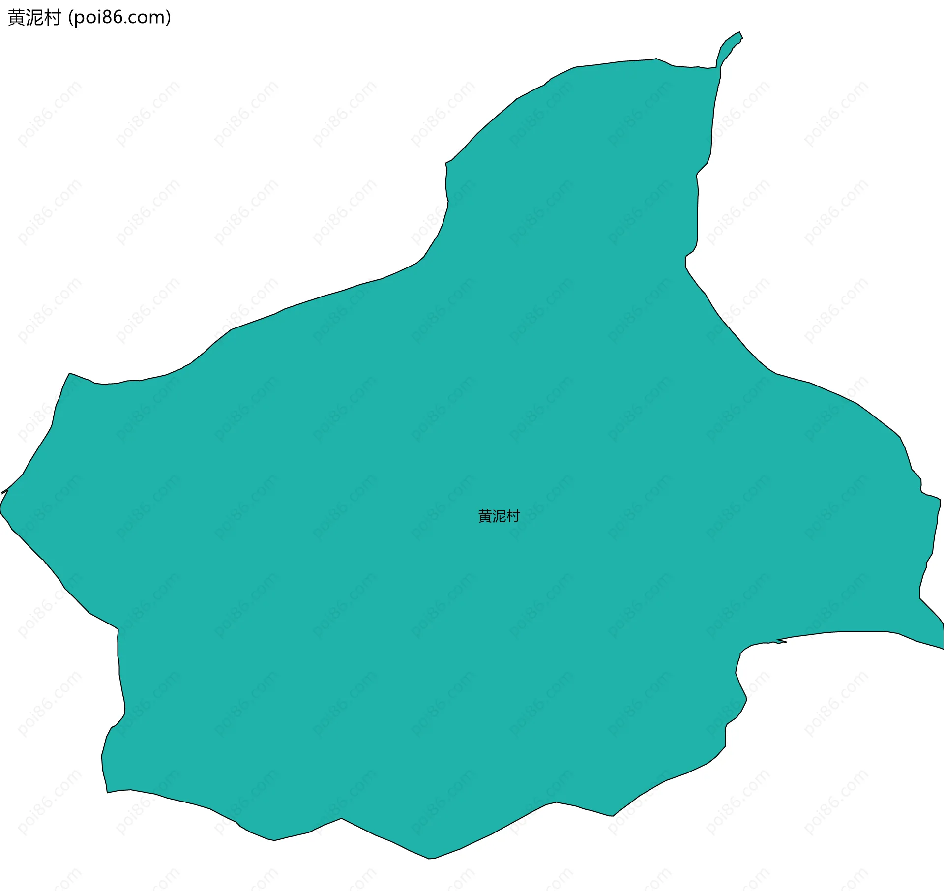 黄泥村边界地图