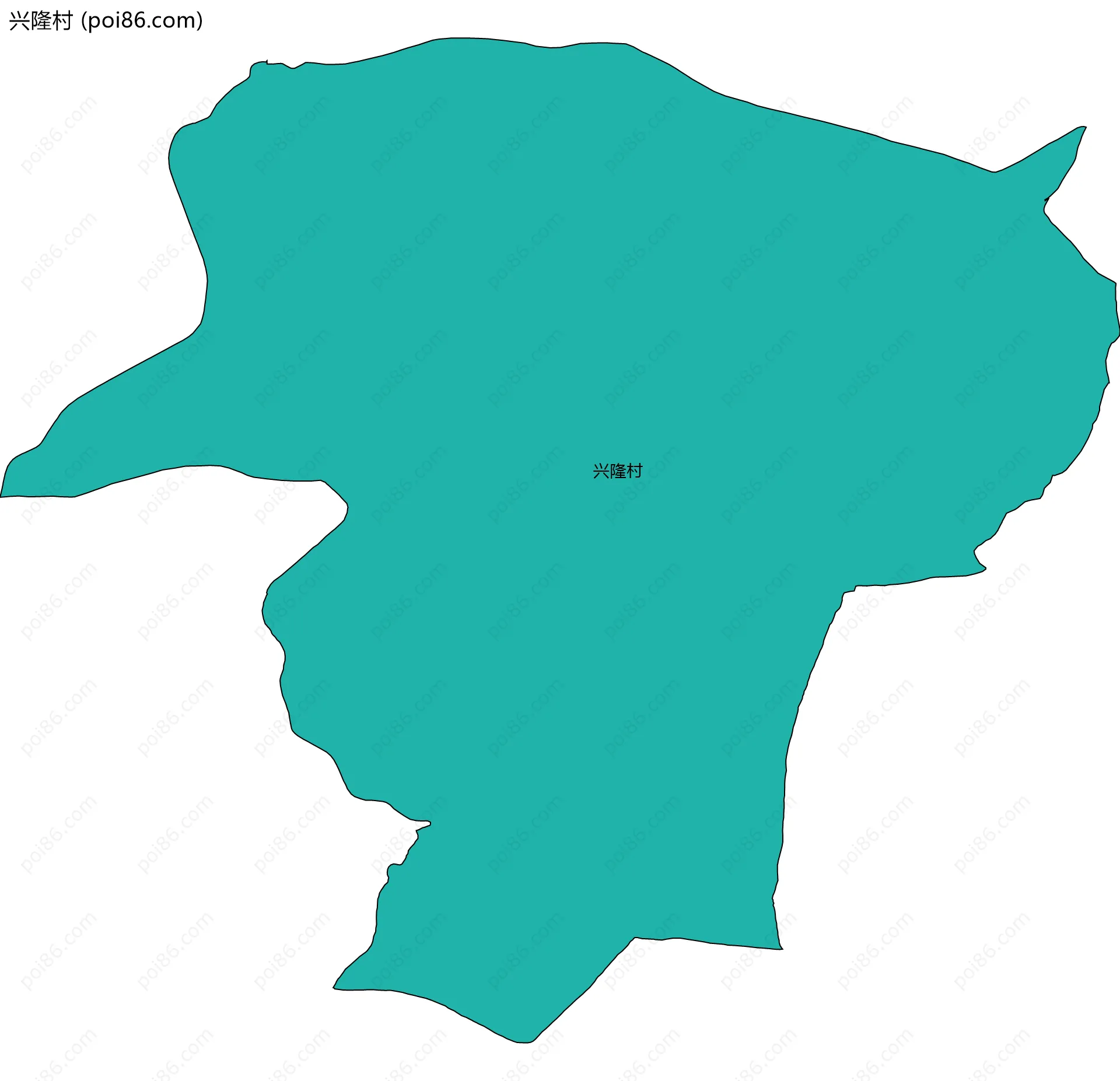 兴隆村边界地图