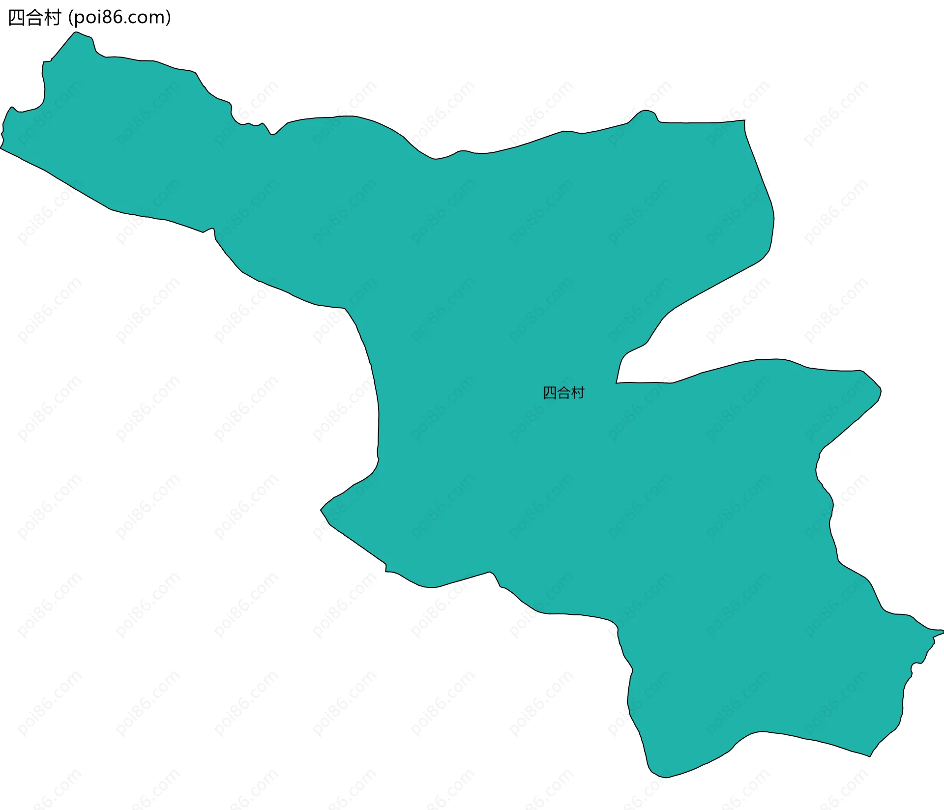 四合村边界地图