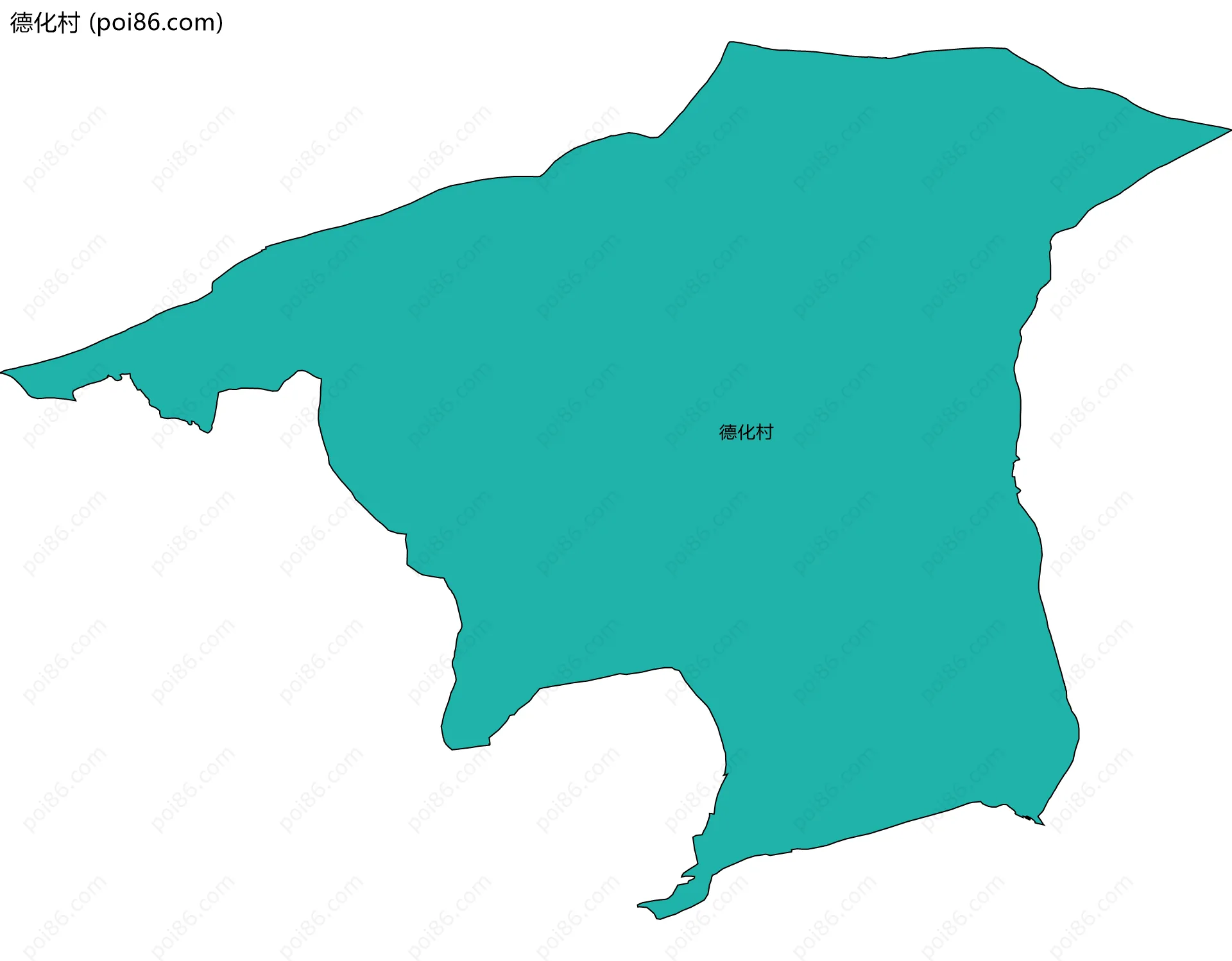 德化村边界地图