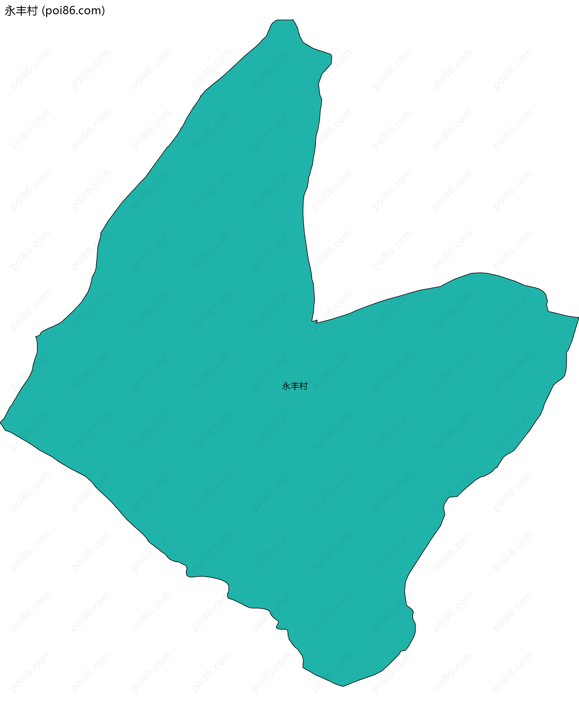 永丰村边界地图