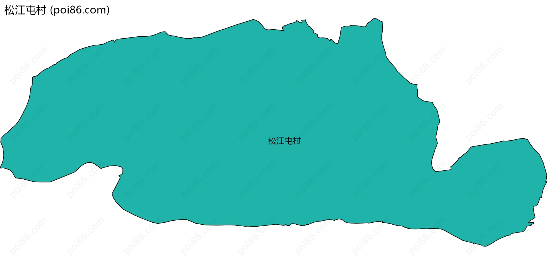 松江屯村边界地图