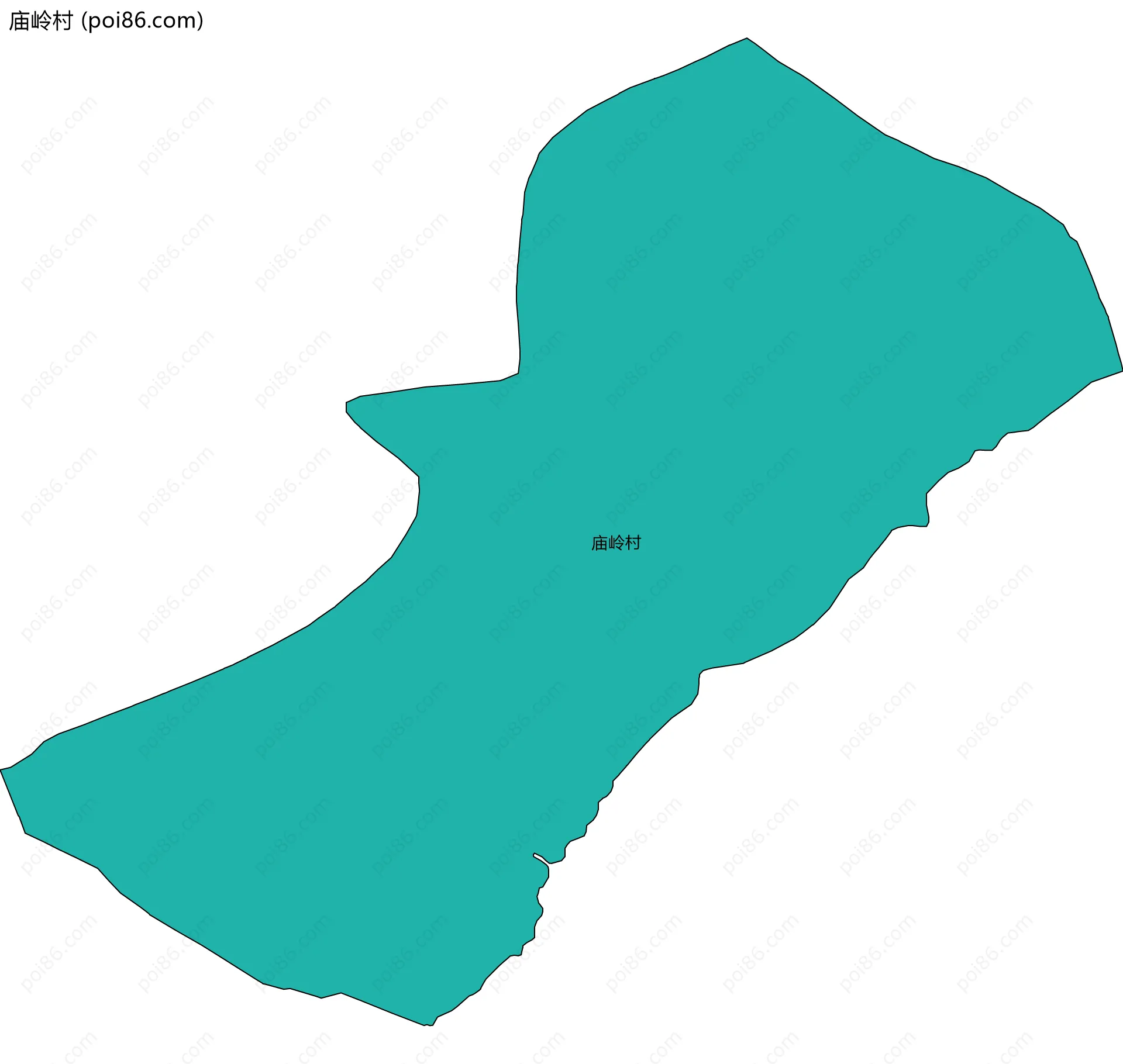 庙岭村边界地图