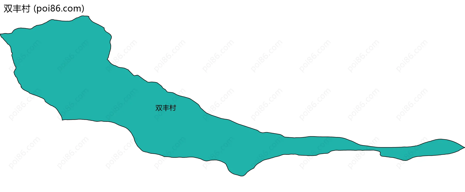 双丰村边界地图