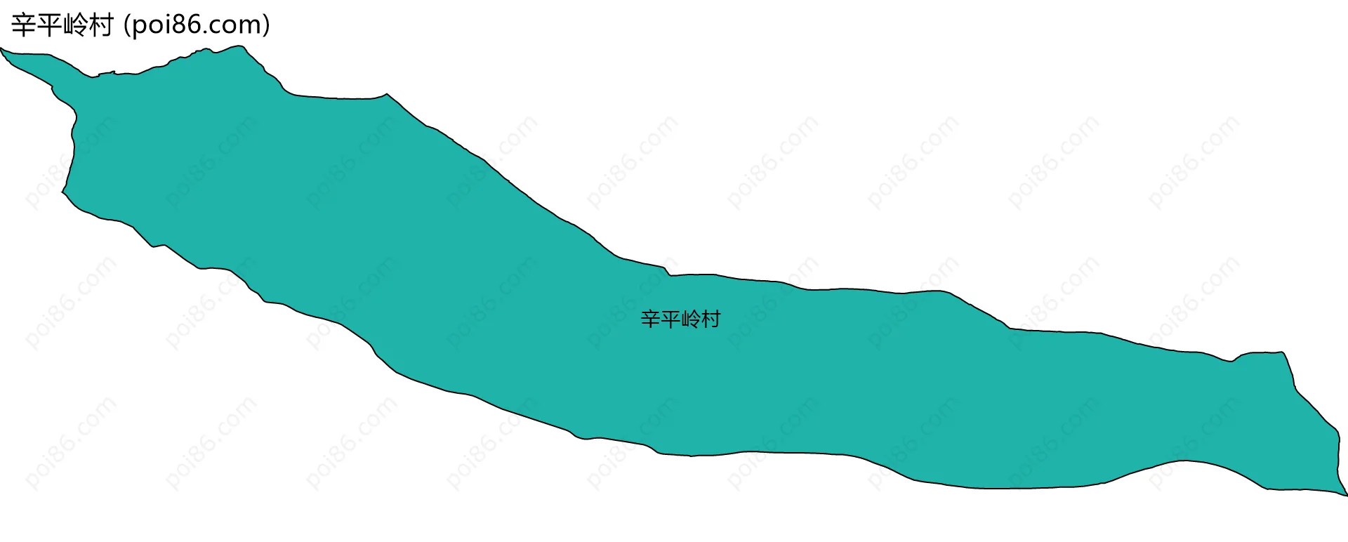 辛平岭村边界地图