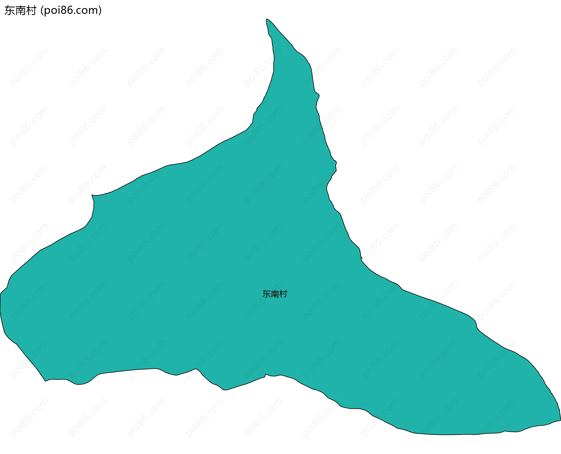 东南村边界地图