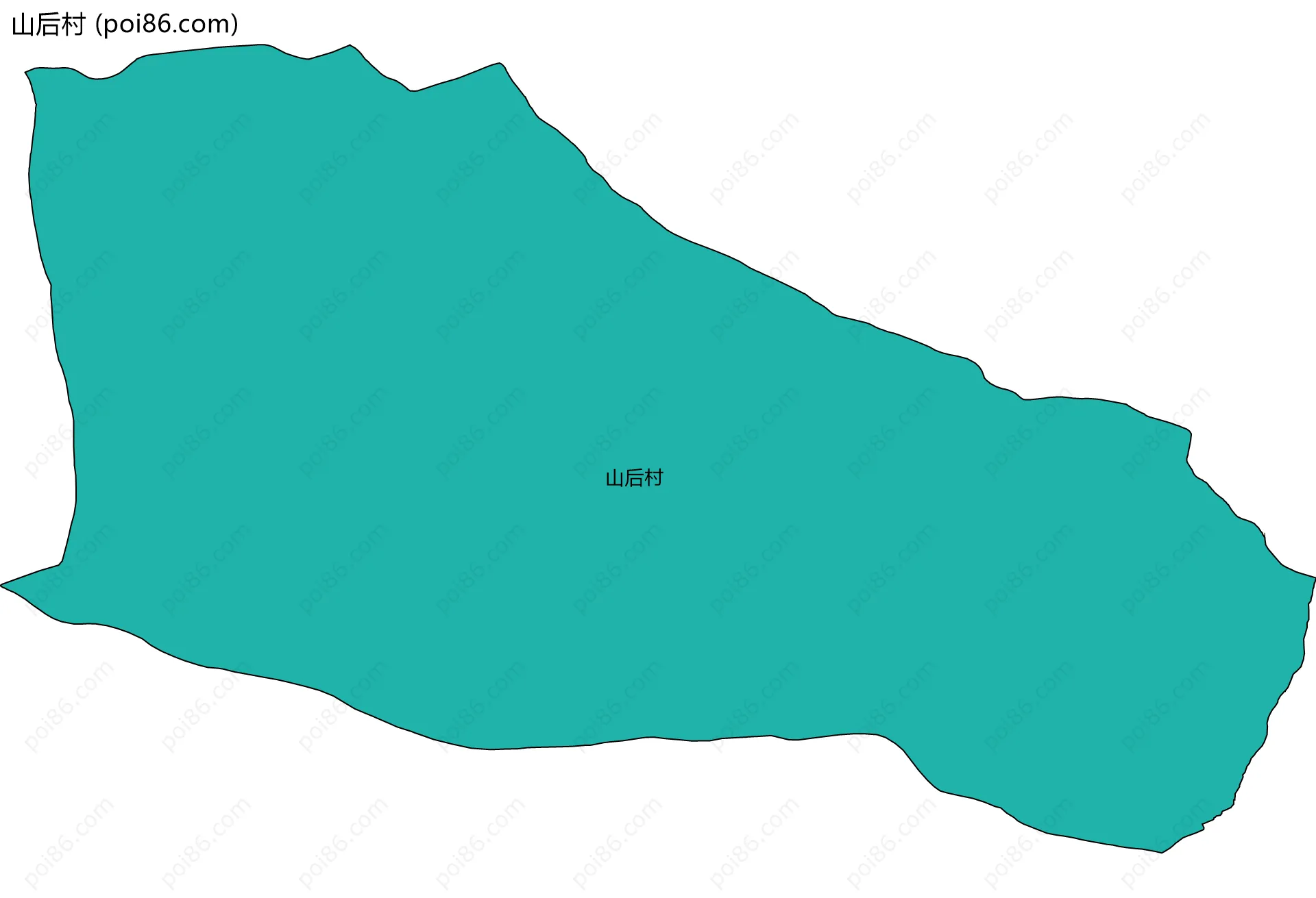 山后村边界地图
