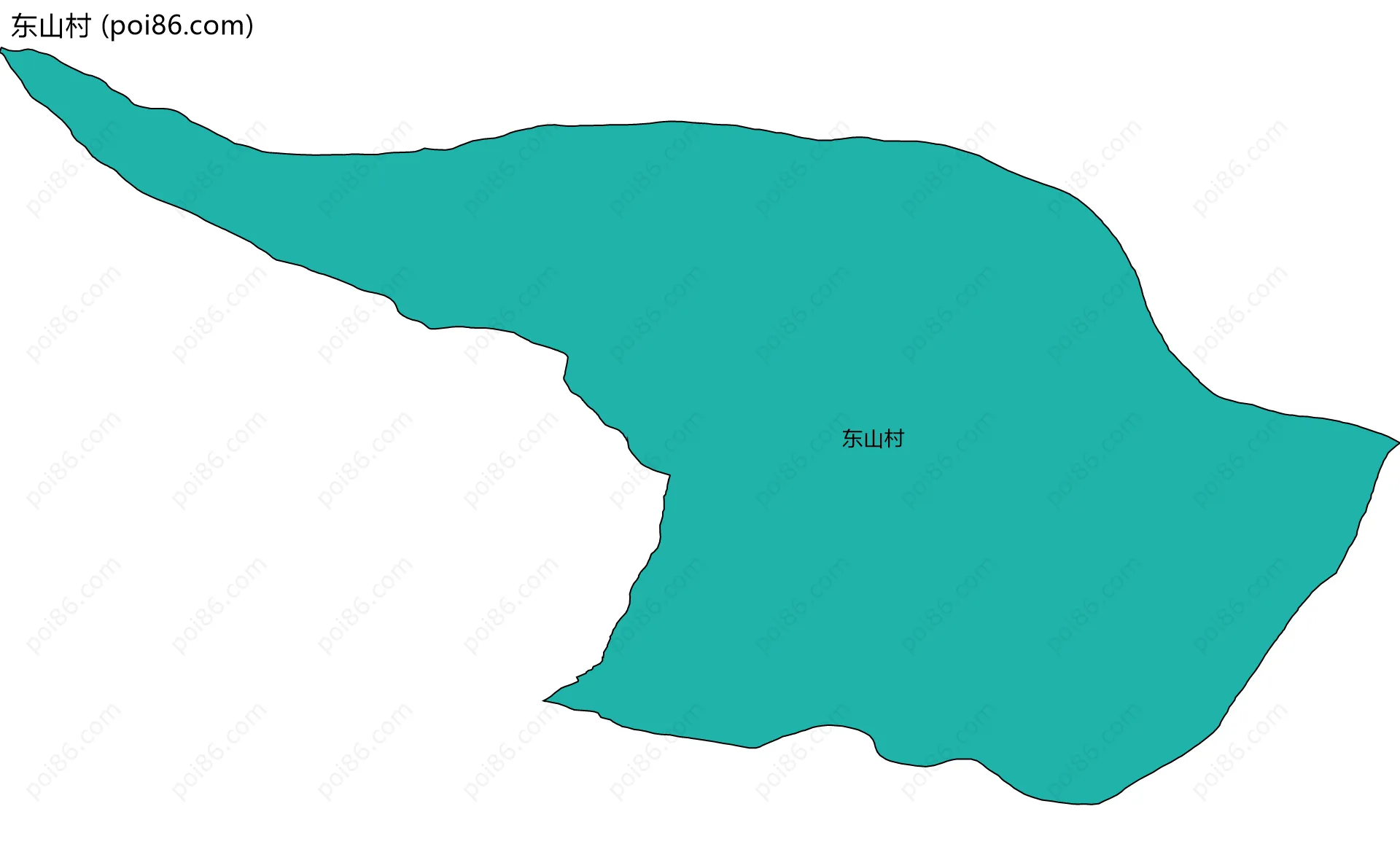 东山村边界地图