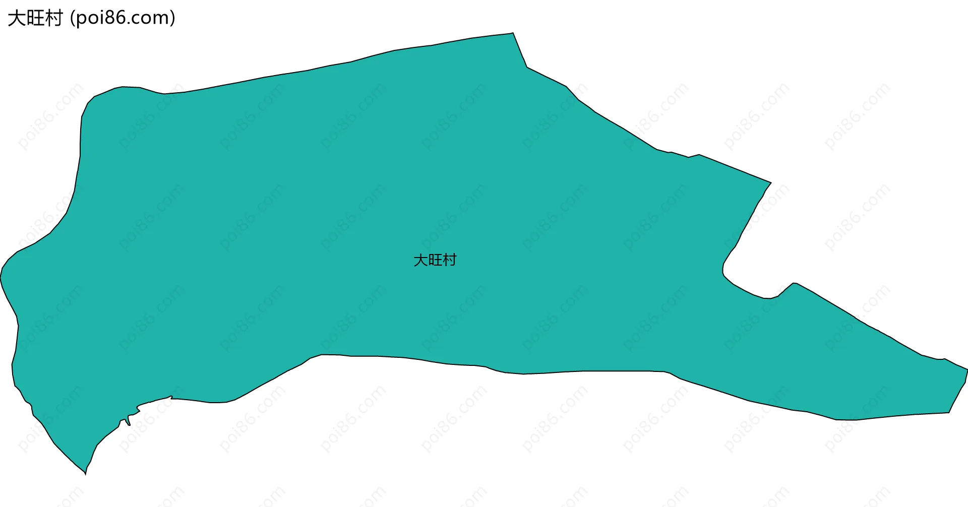 大旺村边界地图