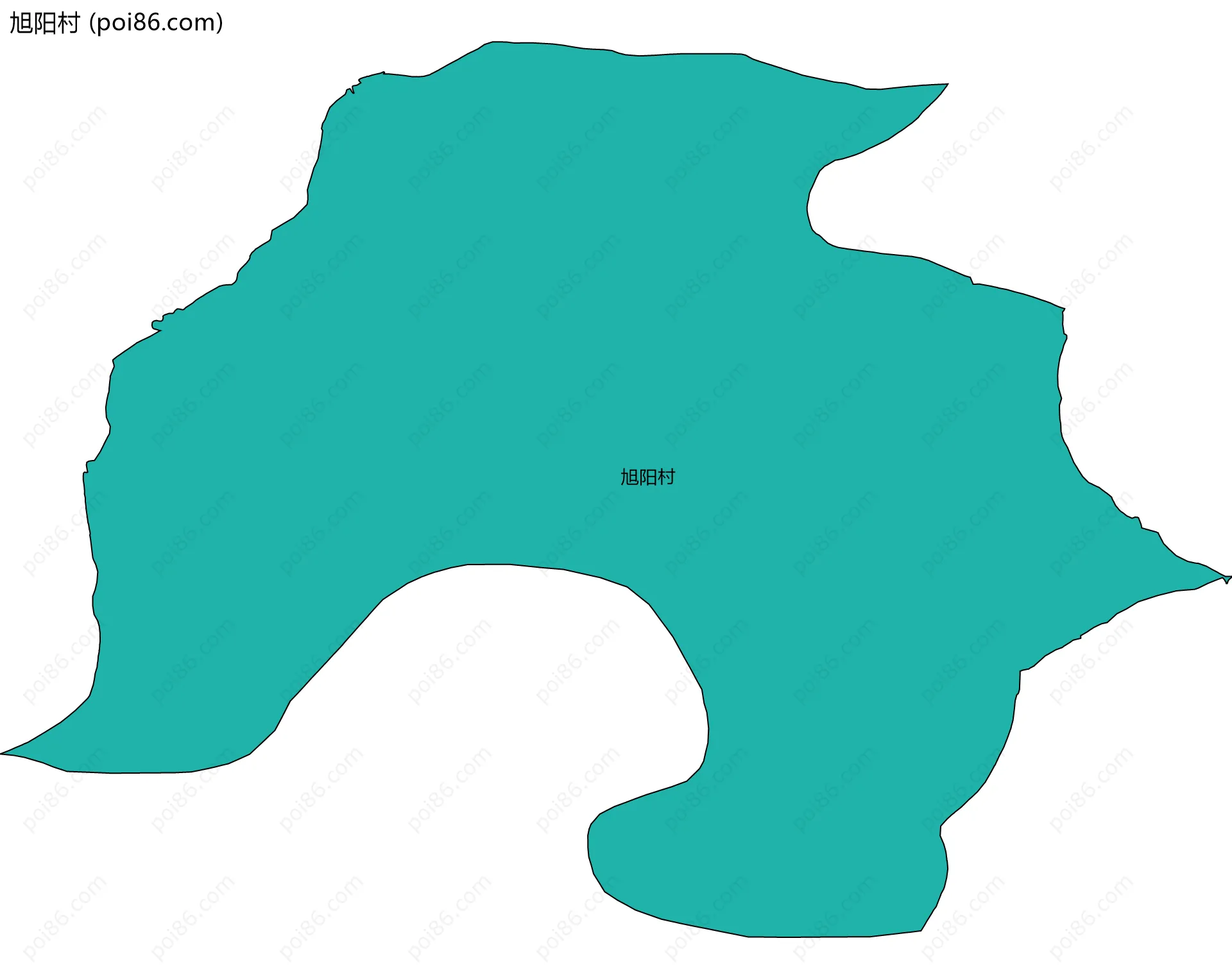 旭阳村边界地图