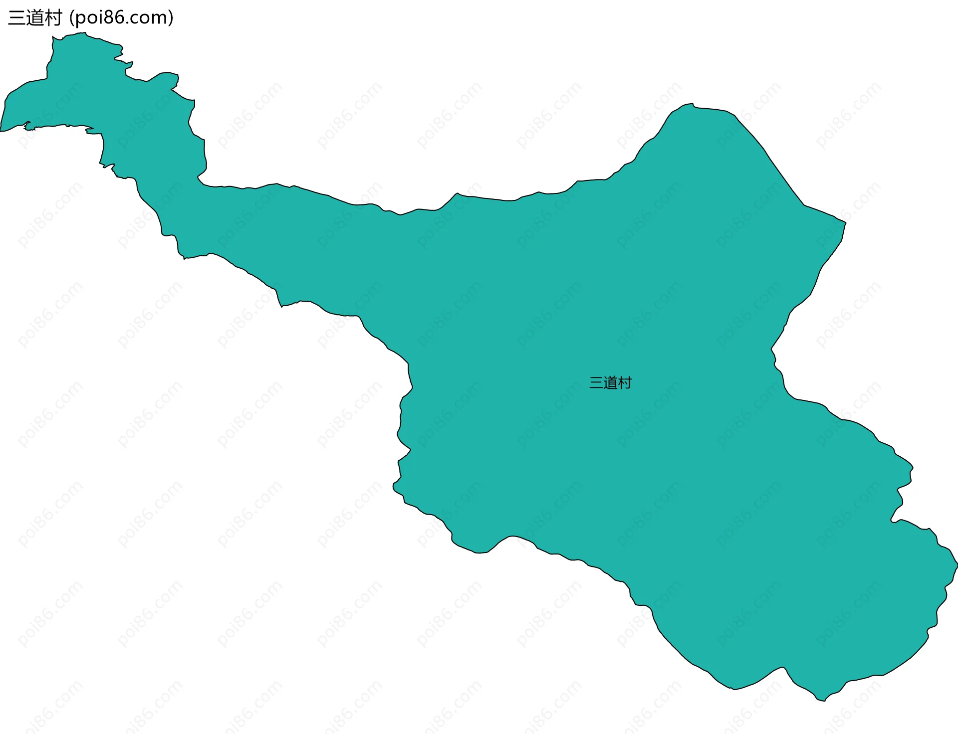 三道村边界地图
