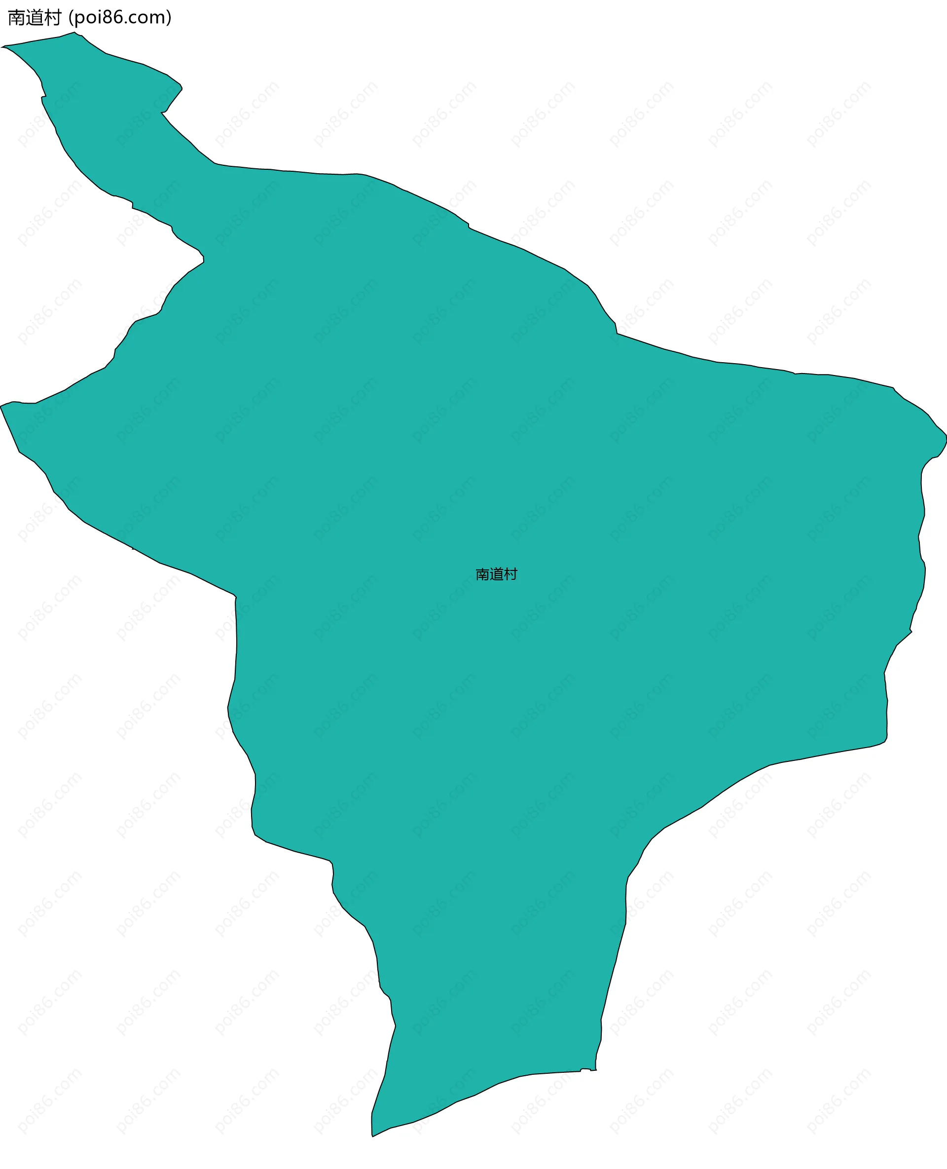 南道村边界地图